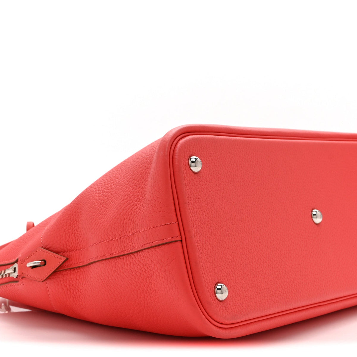 Hermès Bolide 35 Rouge Pivoine Taurillon Clemence Silver Hardware
