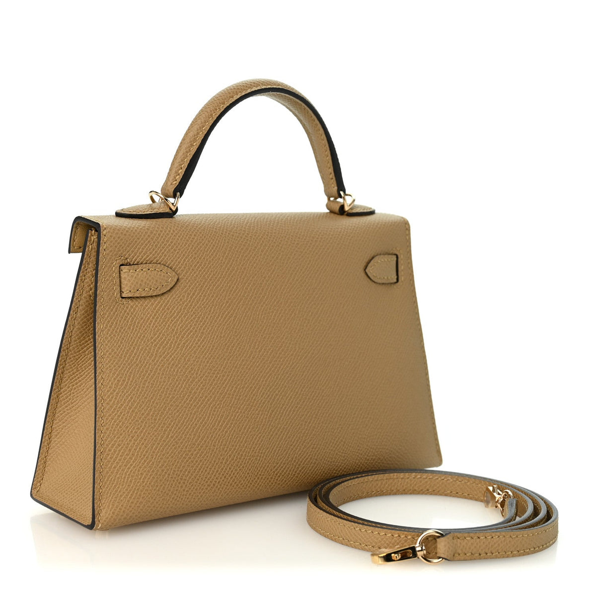 Hermes Mini Kelly 20 HSS Personal Order Sellier Poussiere Epsom Permabrass Hardware