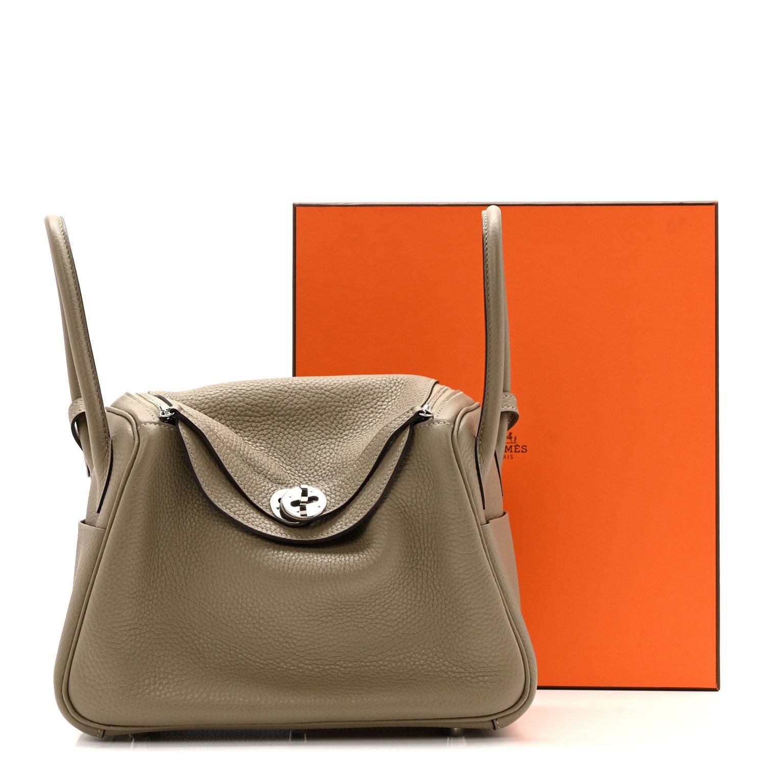 エルメス リンディ 26 Sauge トリヨンクレマンス シルバー金具 HERMES LINDY 26 SAUGE TAURILLON CLEMENCE SILVER HARDWARE