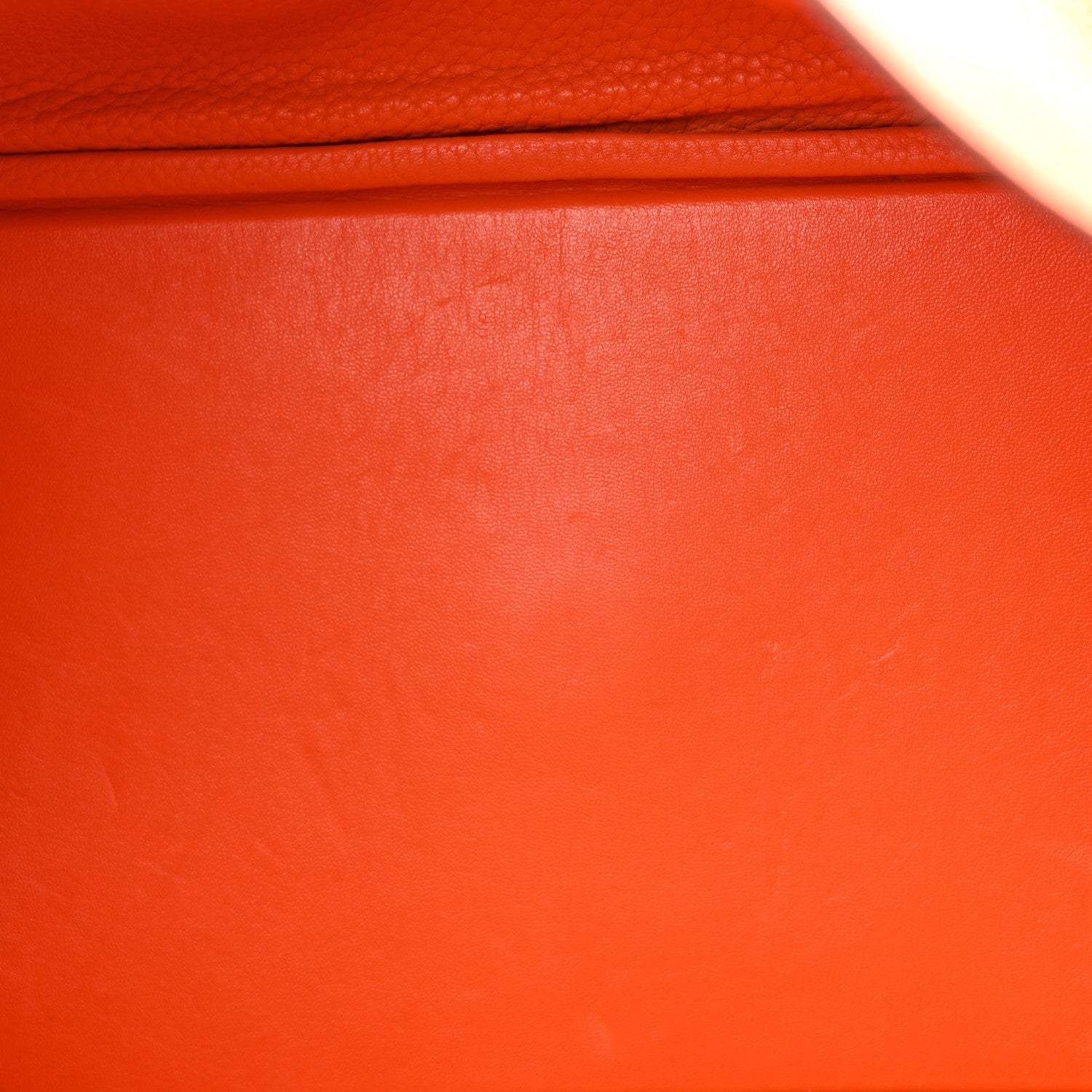 HERMES LINDY 34 ORANGE TAURILLON CLEMENCE SILVER HARDWARE