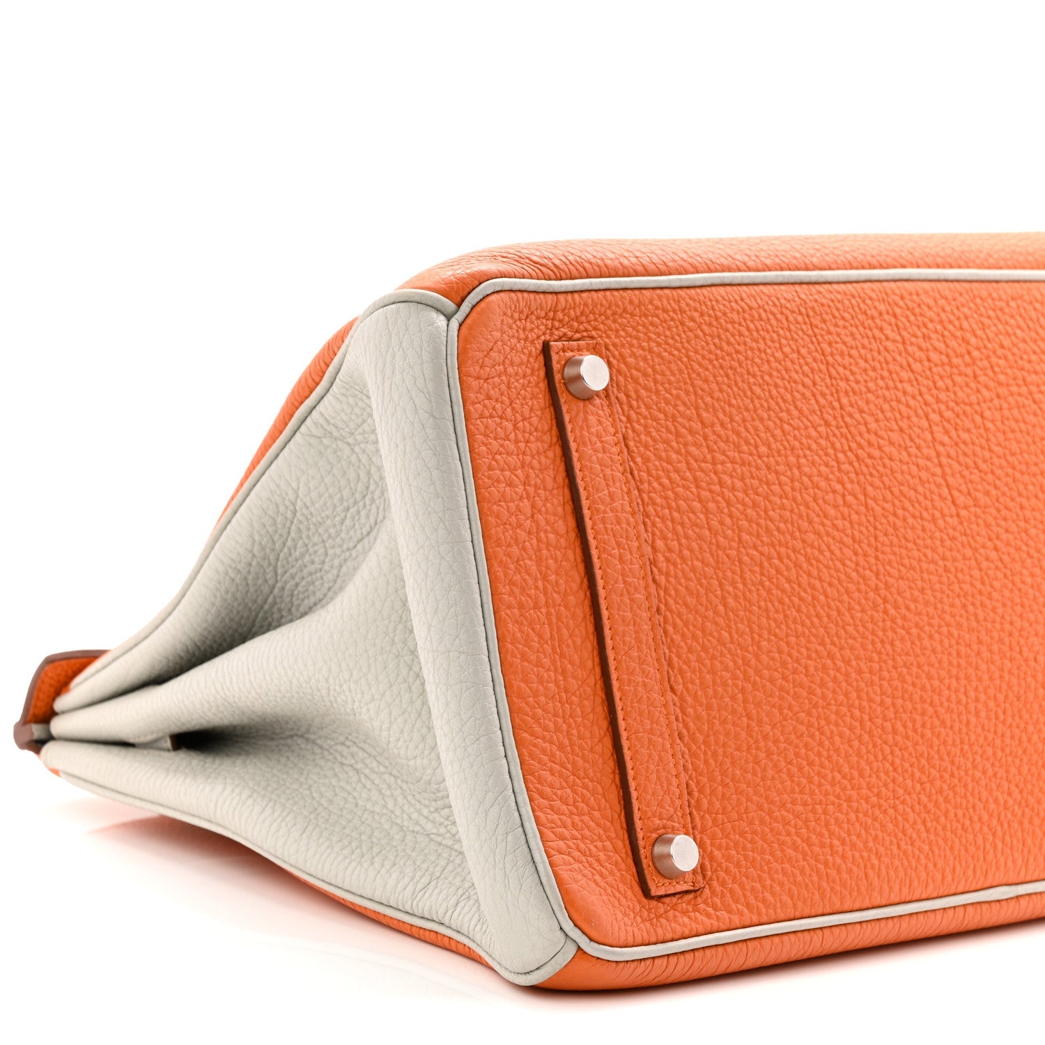 エルメス バーキン 35 HSS パーソナルオーダー Orange Gris Perle トゴ シルバー金具 HERMES BIRKIN 35 HSS PERSONAL ORDER ORANGE GRIS PERLE TOGO SILVER HARDWARE