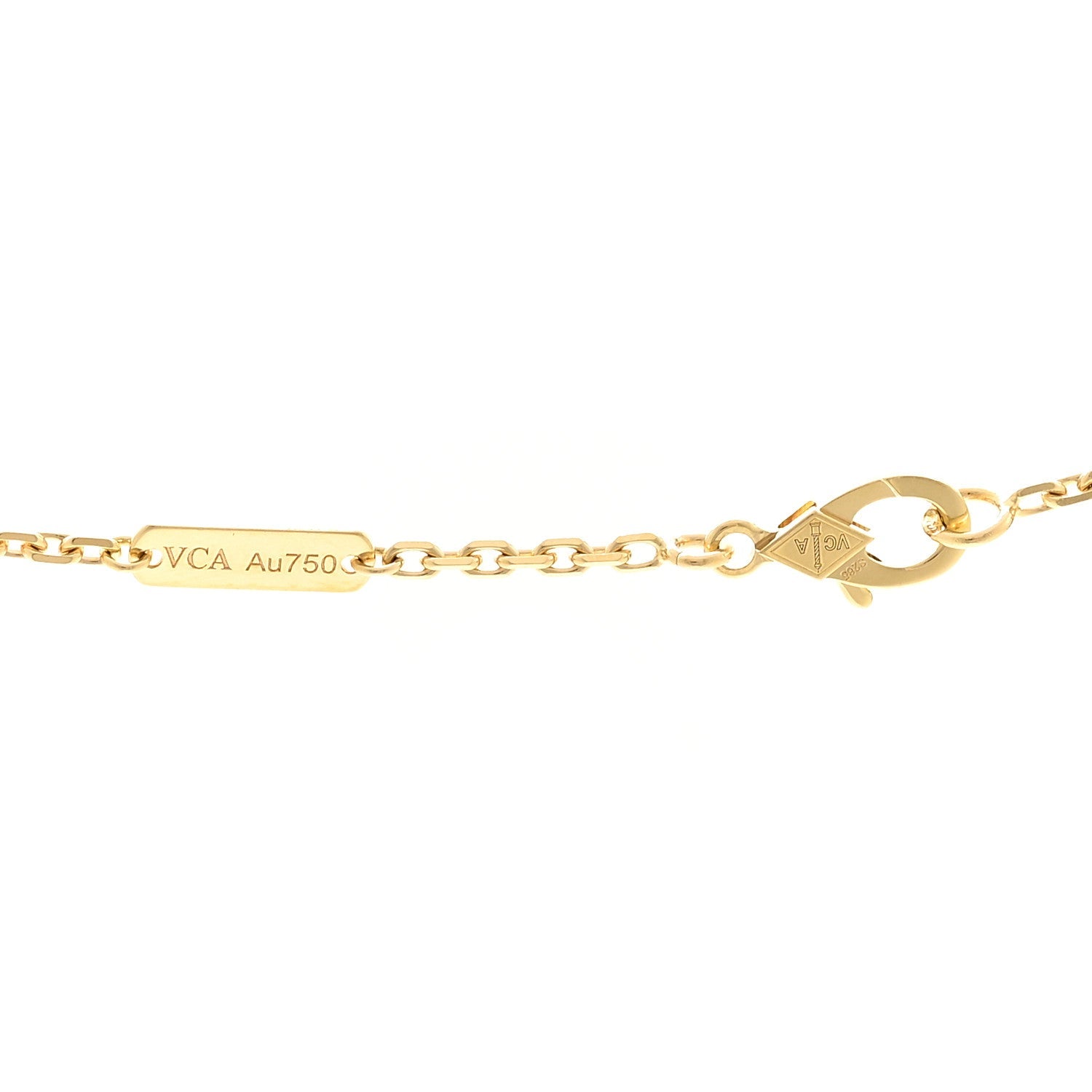 Van Cleef & Arpels 18K Yellow Gold Guilloche Magic Alhambra Long Necklace