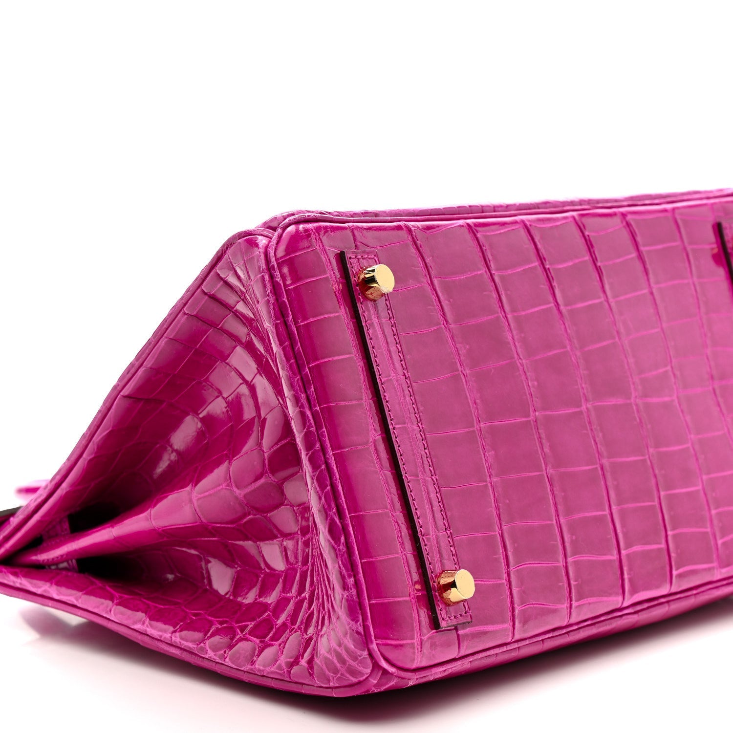 HERMES BIRKIN 30 ROSE SCHEHERAZADE SHINY NILOTICUS CROCODILE GOLD HARDWARE