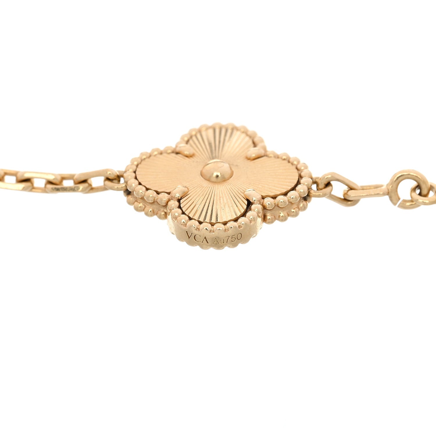 ヴァンクリーフ&アーペル ヴィンテージアルハンブラ 5モチーフ ブレスレット マルチカラー 18K イエローゴールド VAN CLEEF & ARPELS VINTAGE ALHAMBRA 5 MOTIFS BRACELET MULTICOLOR 18K YELLOW GOLD