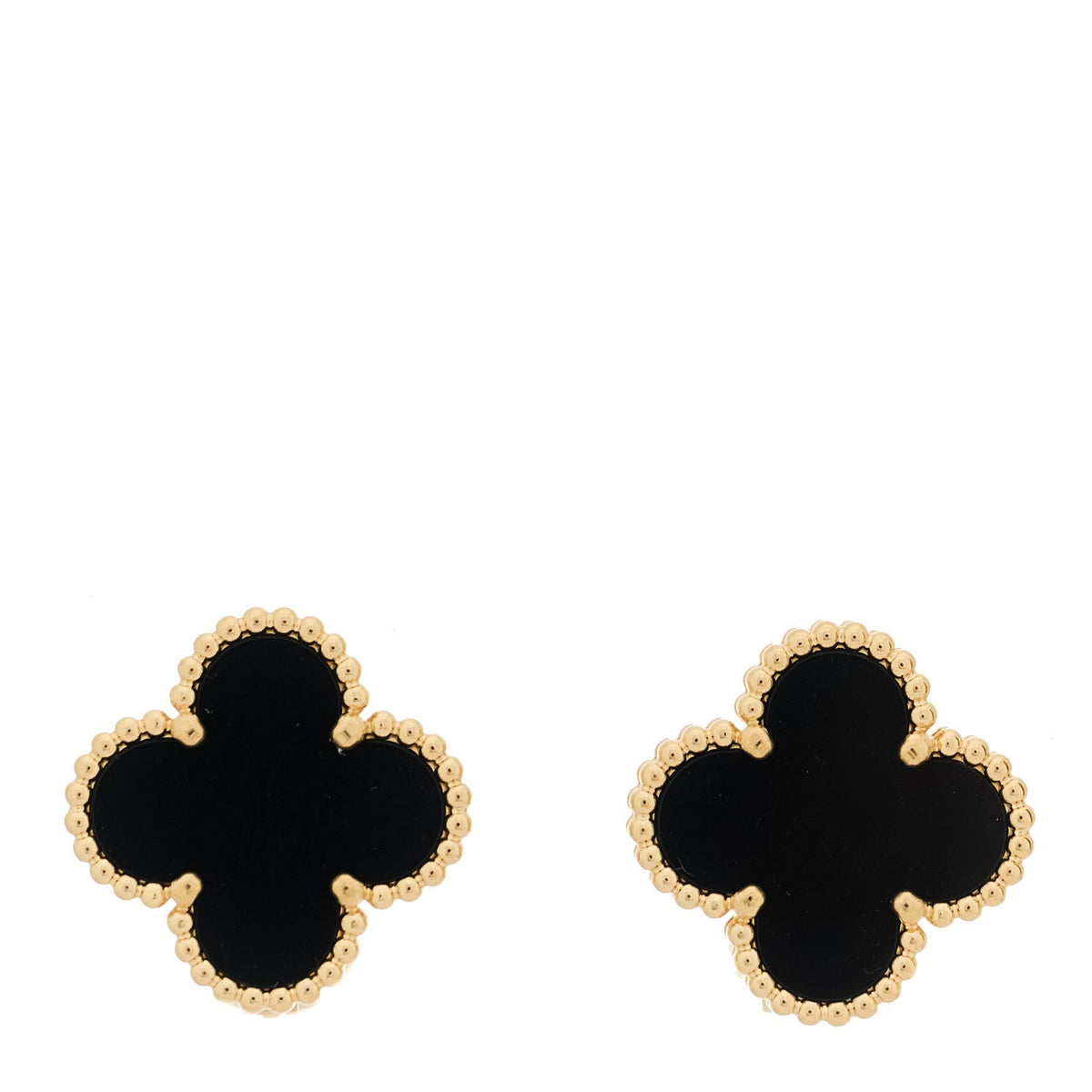 ヴァンクリーフ&アーペル ヴィンテージアルハンブラ ピアス ブラックオニキス 18K イエローゴールド VAN CLEEF & ARPELS VINTAGE ALHAMBRA EARRINGS BLACK ONYX 18K YELLOW GOLD