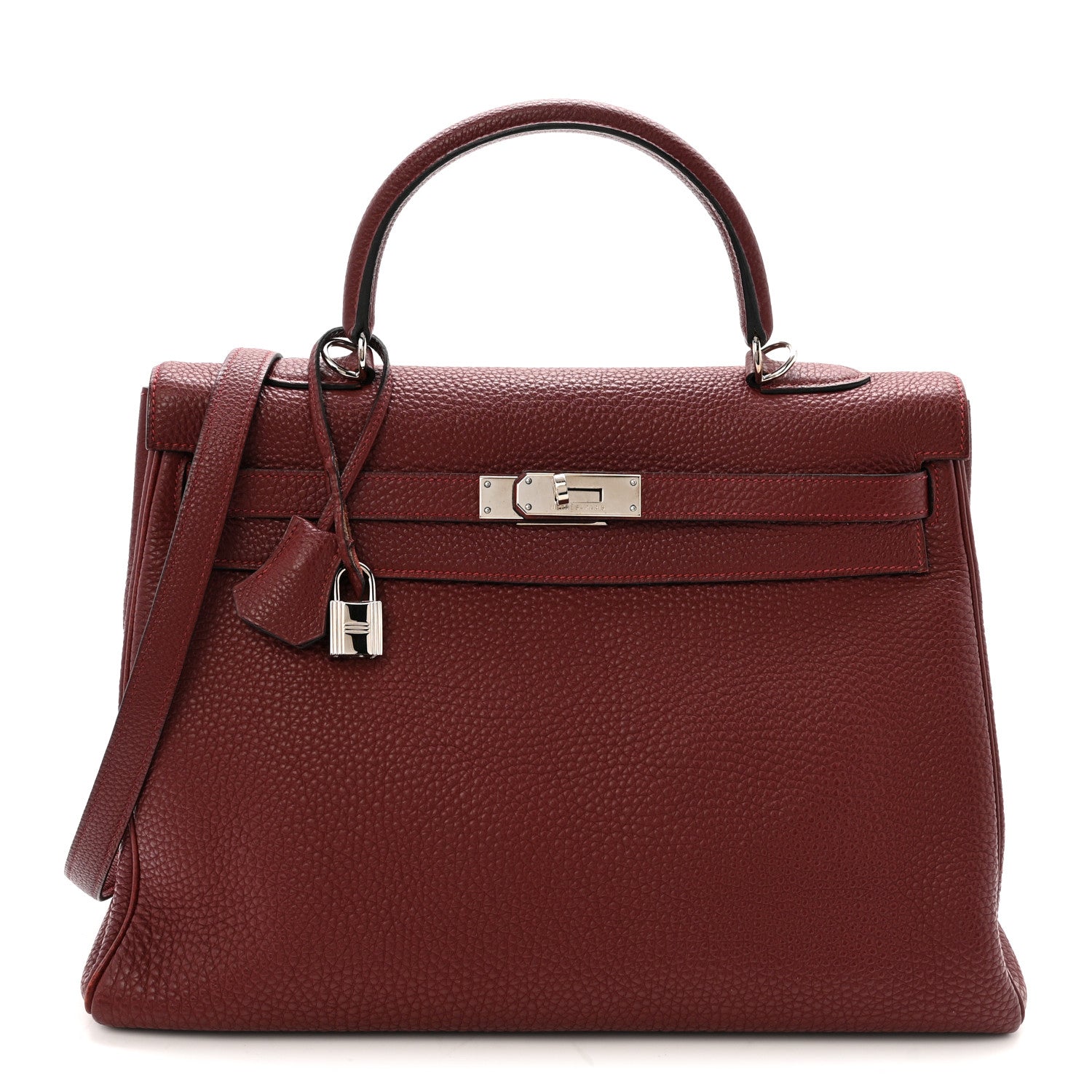 エルメス ケリー35 内縫い Rouge H トゴ シルバー金具 HERMES KELLY35 RETOURNE ROUGE H TOGO SILVER HARDWARE