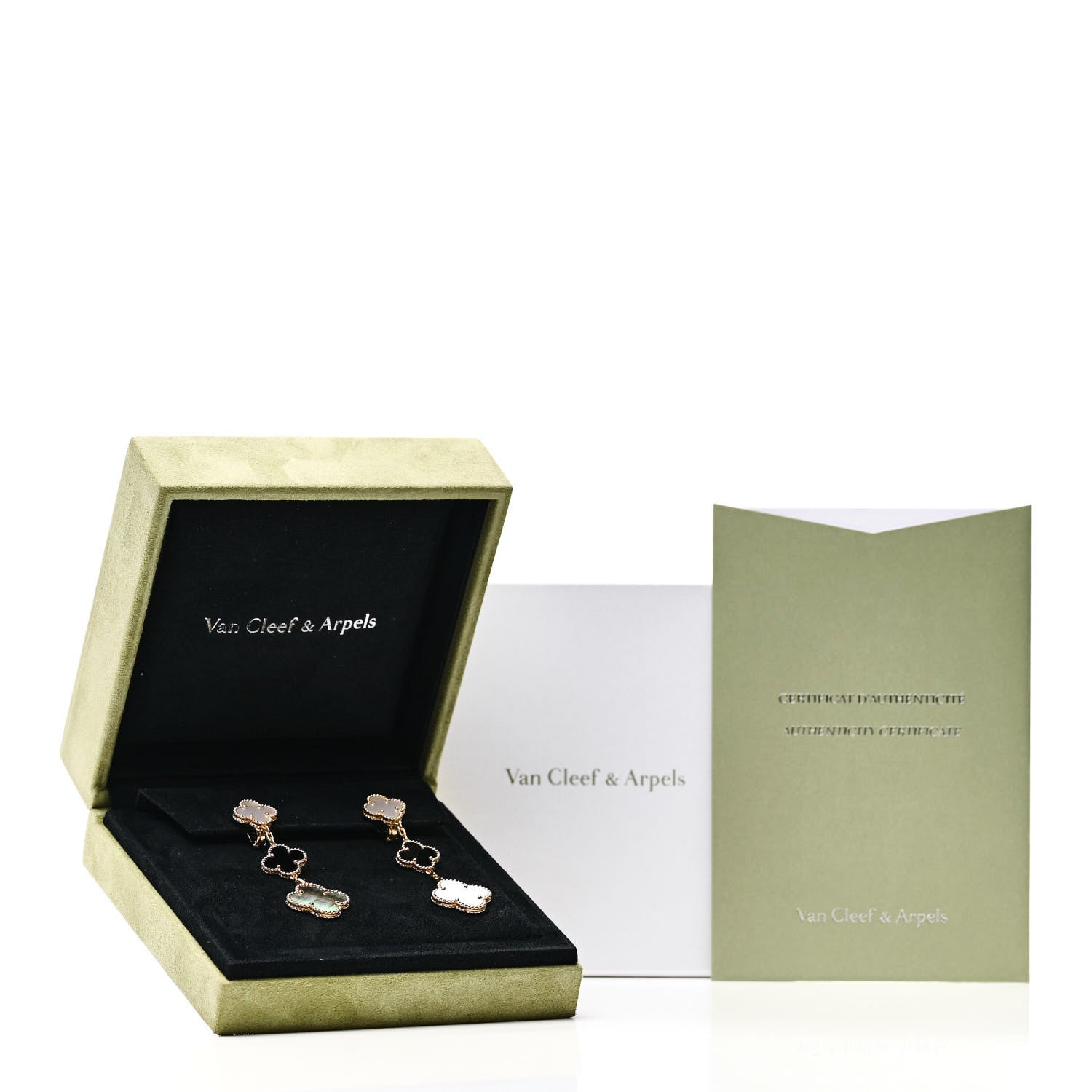 ヴァンクリーフ&アーペル マジックアルハンブラ 3モチーフ ピアス マルチカラー 18K イエローゴールド VAN CLEEF & ARPELS MAGIC ALHAMBRA 3 MOTIFS EARRINGS MULTICOLOR 18K YELLOW GOLD