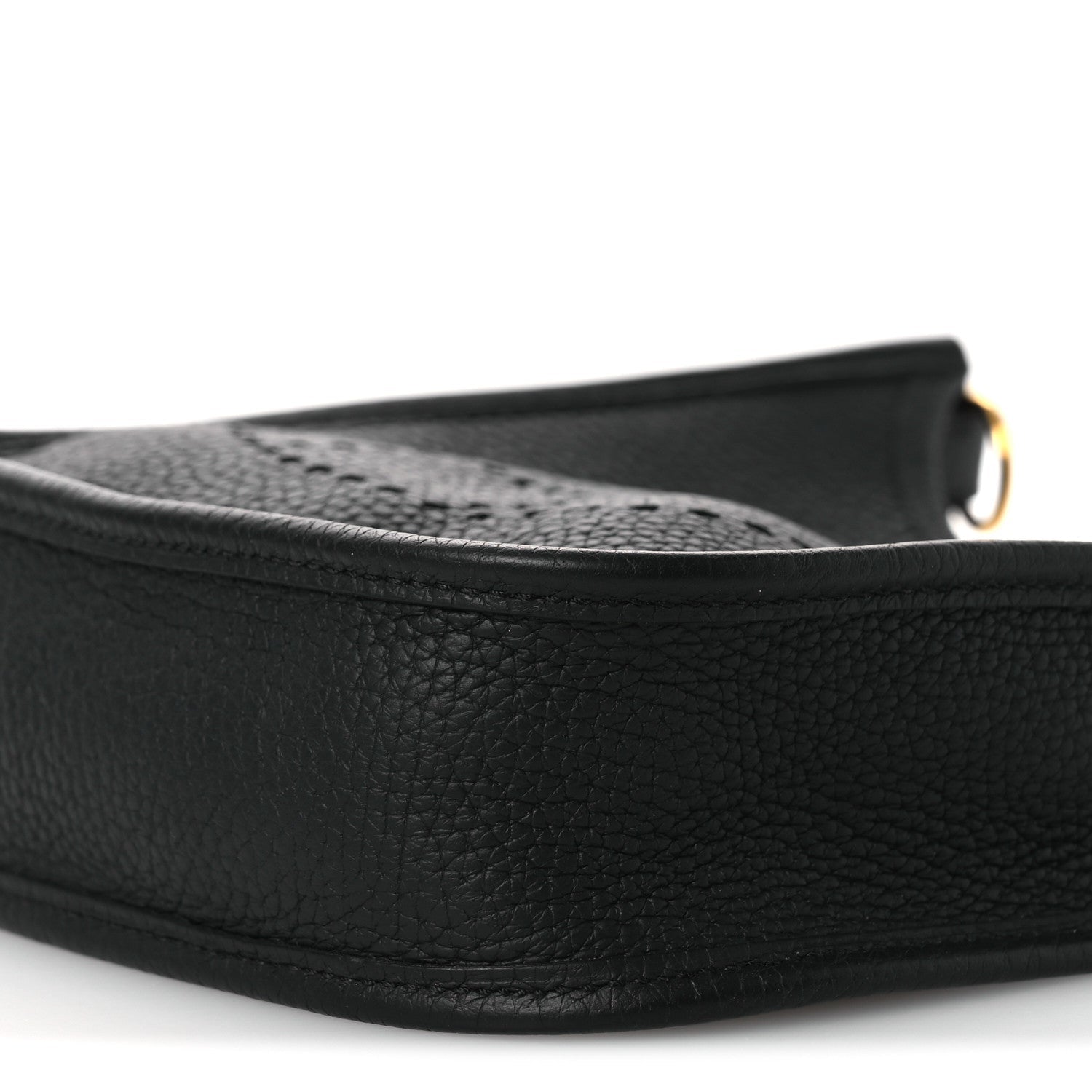 HERMES MINI EVELYNE TPM BLACK TAURILLON CLEMENCE GOLD HARDWARE