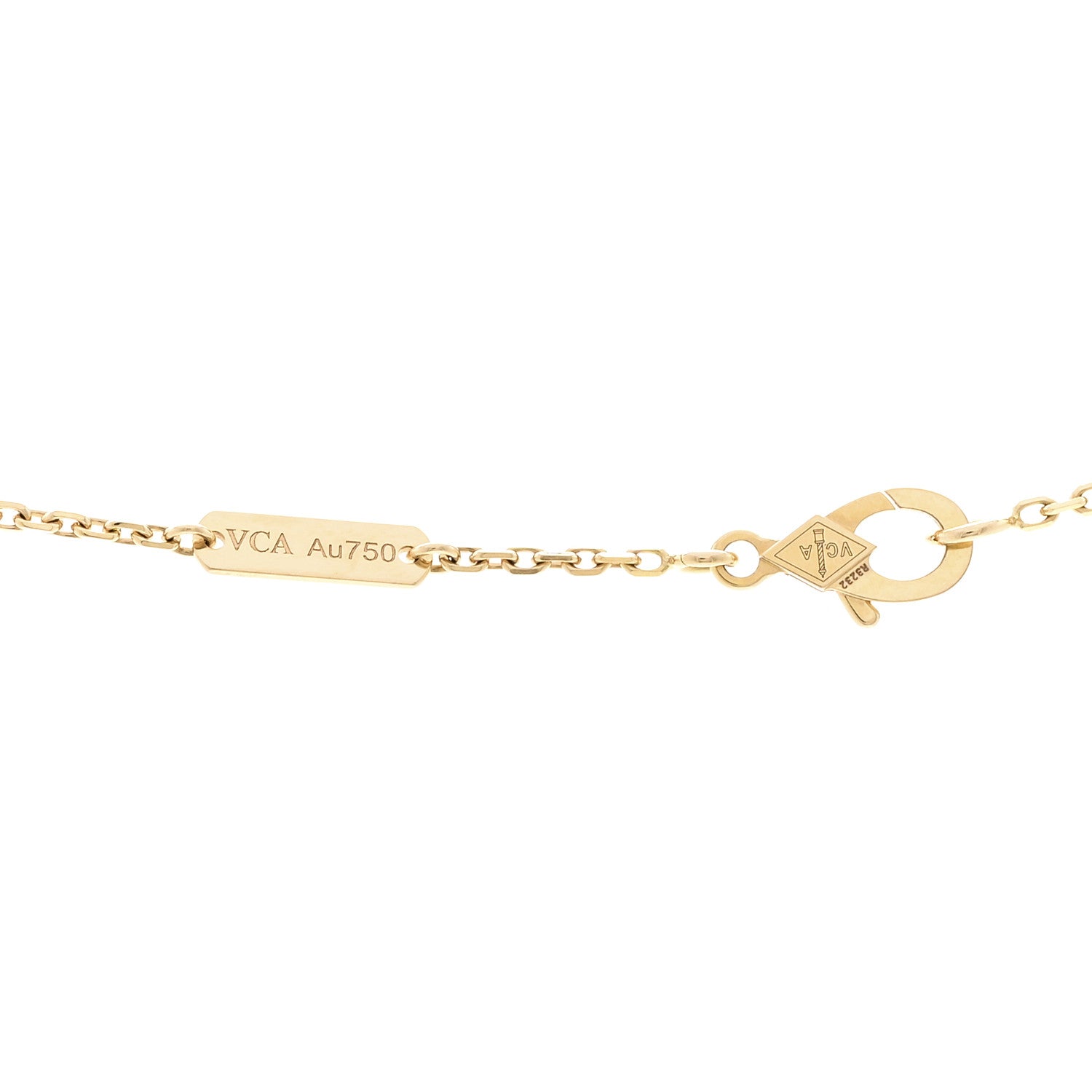 ヴァンクリーフ&アーペル ヴィンテージアルハンブラ ペンダントネックレス ギョーシェ 18K イエローゴールド VAN CLEEF & ARPELS VINTAGE ALHAMBRA PENDANT NECKLACE GUILLOCHÉ 18K YELLOW GOLD