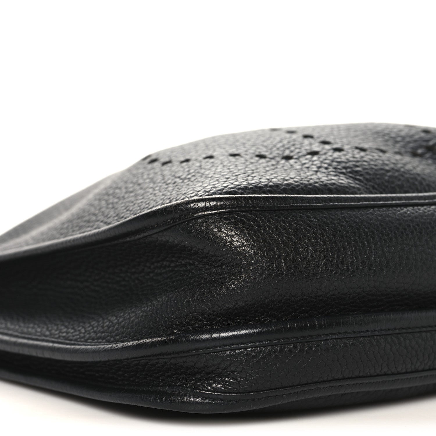 HERMES EVELYNE PM BLACK TAURILLON CLEMENCE SILVER HARDWARE