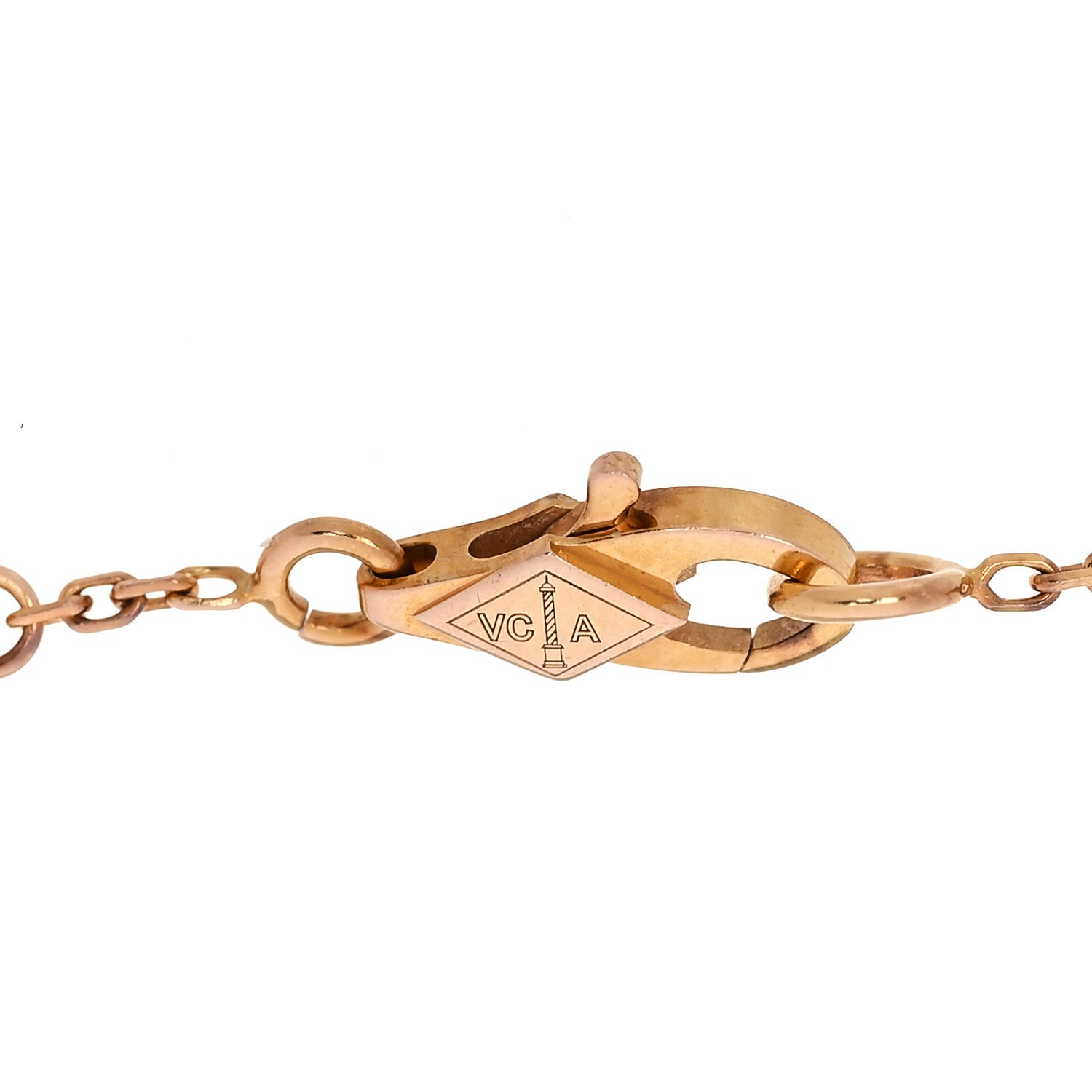 Van Cleef & Arpels 18K Rose Gold Carnelian Sweet Alhambra Heart Bracelet