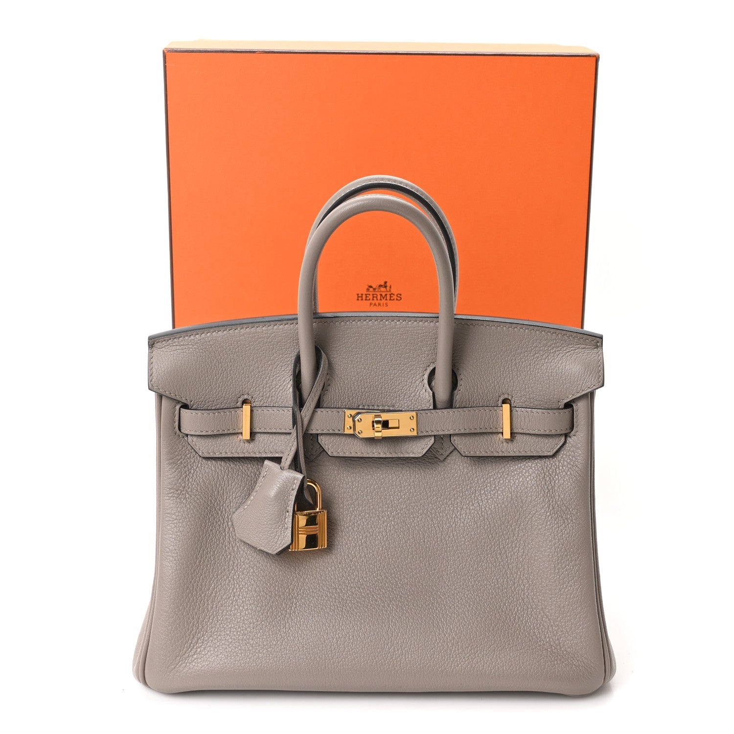 エルメス バーキン 25 Gris Asphalte トリヨンノビーヨ ゴールド金具 HERMES BIRKIN 25 GRIS ASPHALTE TAURILLON NOVILLO GOLD HARDWARE