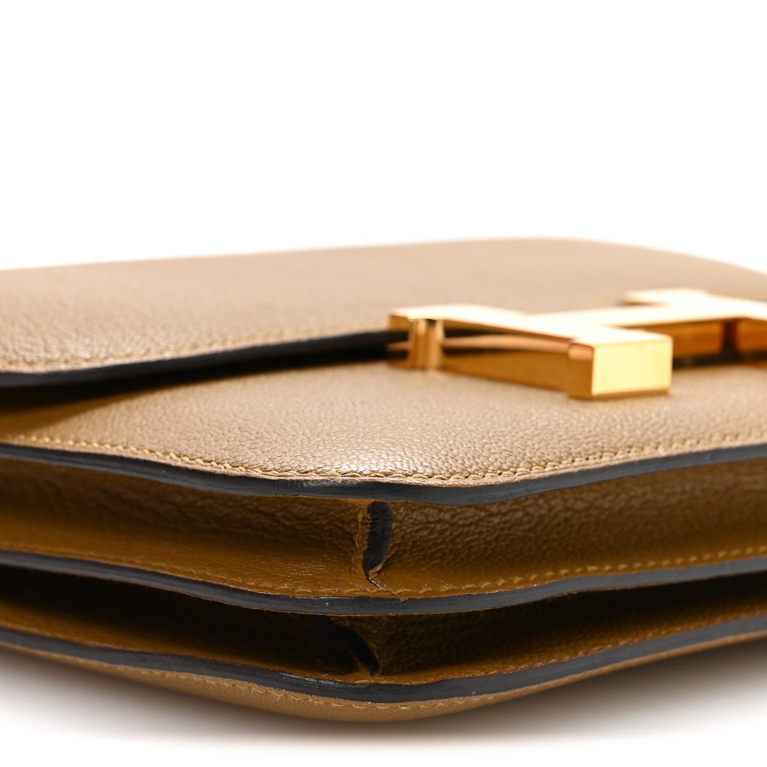 エルメス ミニコンスタンス 18 Kraft シェーブルミゾール ゴールド金具 HERMES MINI CONSTANCE 18 KRAFT CHEVRE MYSORE GOLD HARDWARE