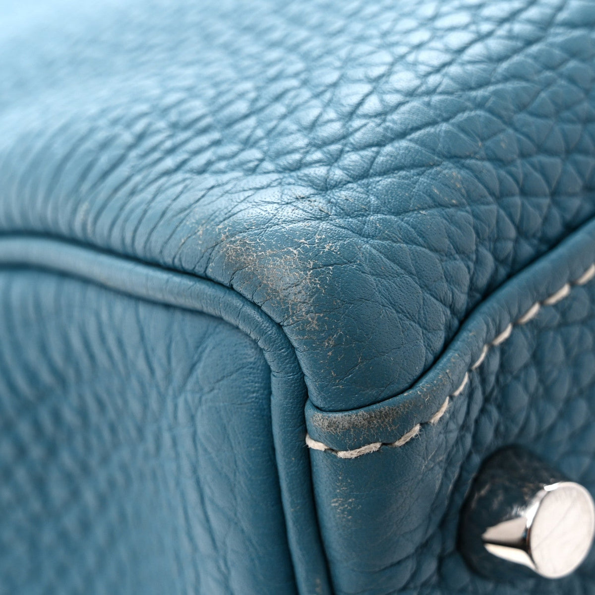 エルメス ケリー 35 内縫い Blue Jean トリヨンクレマンス シルバー金具 HERMES KELLY 35 RETOURNE BLUE JEAN TAURILLON CLEMENCE SILVER HARDWARE
