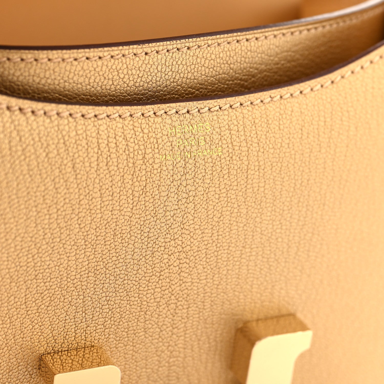 エルメス ミロワール ミニコンスタンス 18 Doré シェーブル パーマブラス金具 シャンパンゴールド金具 HERMES MINI CONSTANCE 18 DORÉ CHEVRE