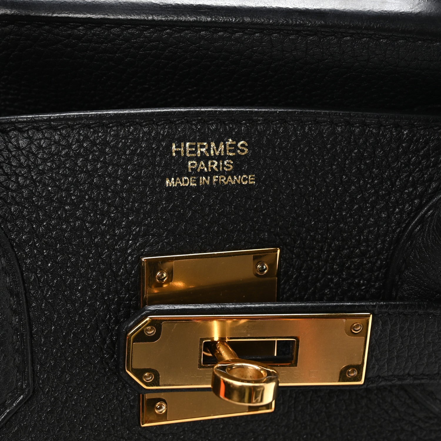 HERMES BIRKIN 30 BLACK TOGO GOLD HARDWARE