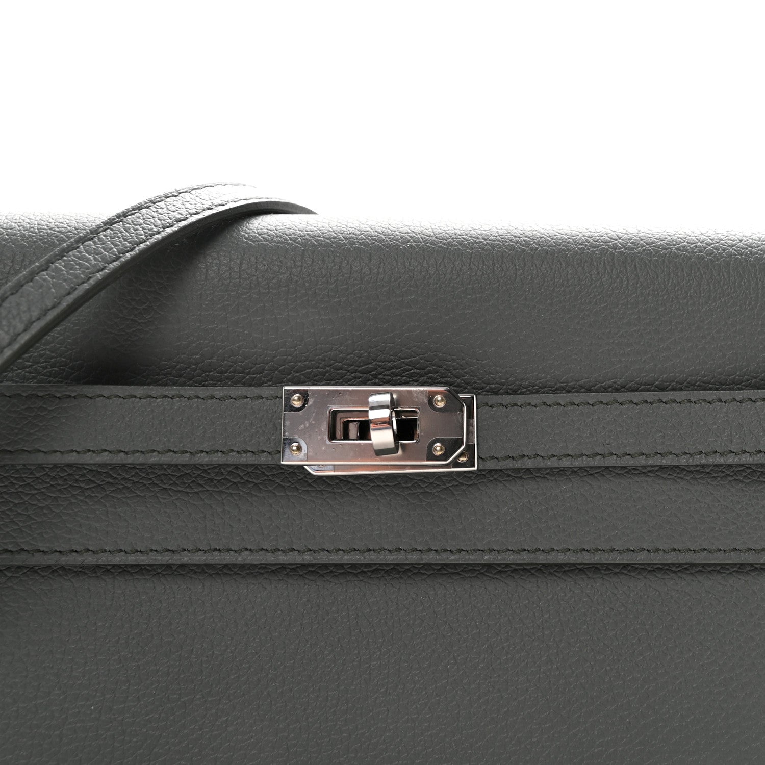 エルメス ケリートゥーゴー 長財布 Vert Amande エバーカラー シルバー金具 HERMES KELLY TO GO WALLET VERT AMANDE EVERCOLOR SILVER HARDWARE