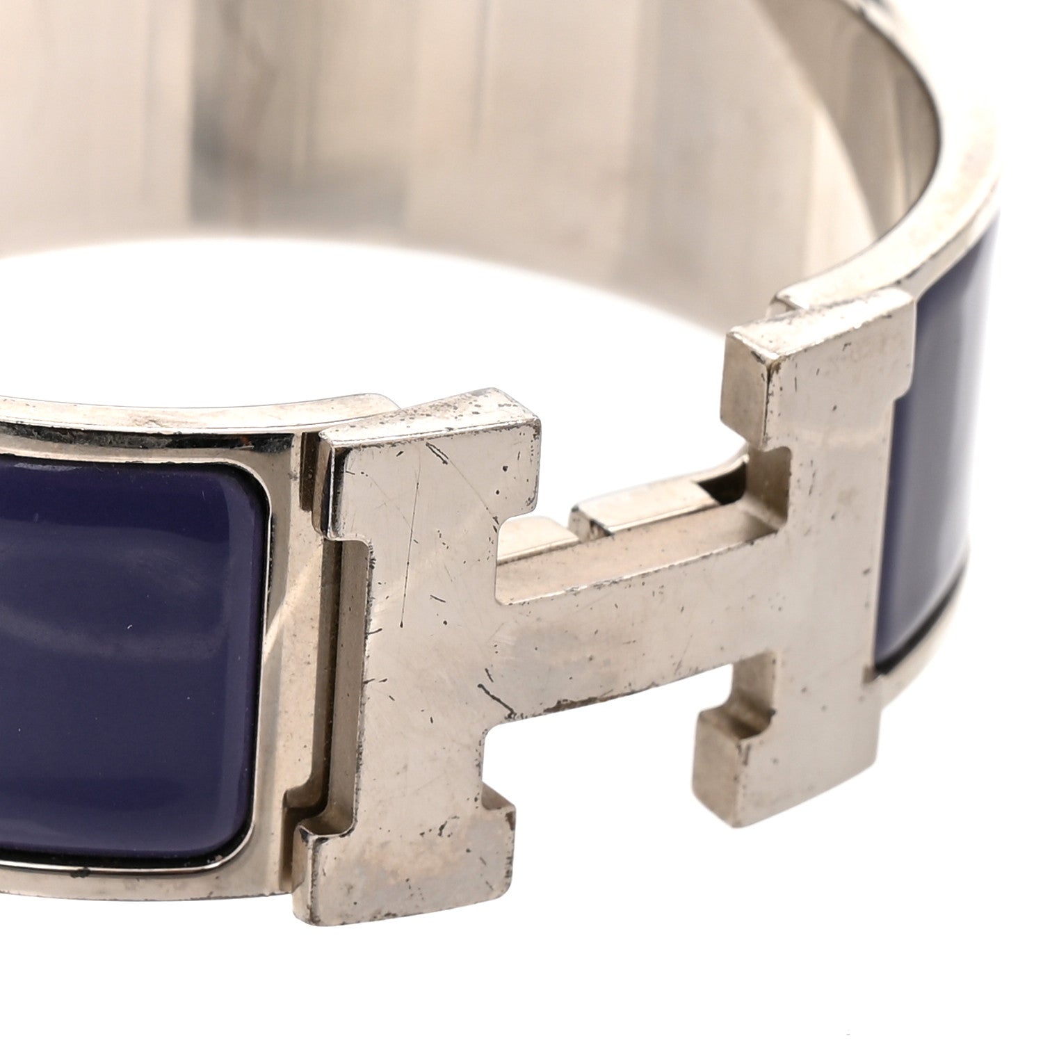 Hermès Enamel Wide Clic Clac H Bracelet PM Iris