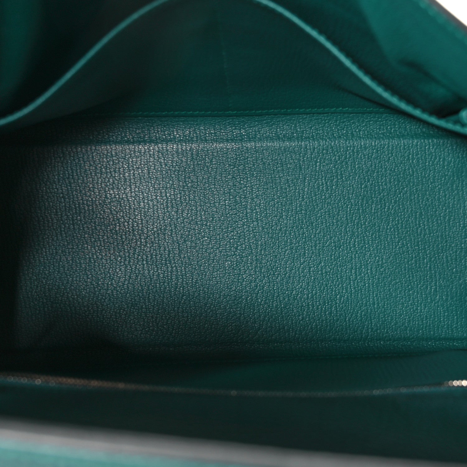 HERMES KELLY 28 RETOURNE AU PAS MALACHITE TURQUOISE BLACK TOGO CHEVRE MYSORE BOX CALF SILVER HARDWARE