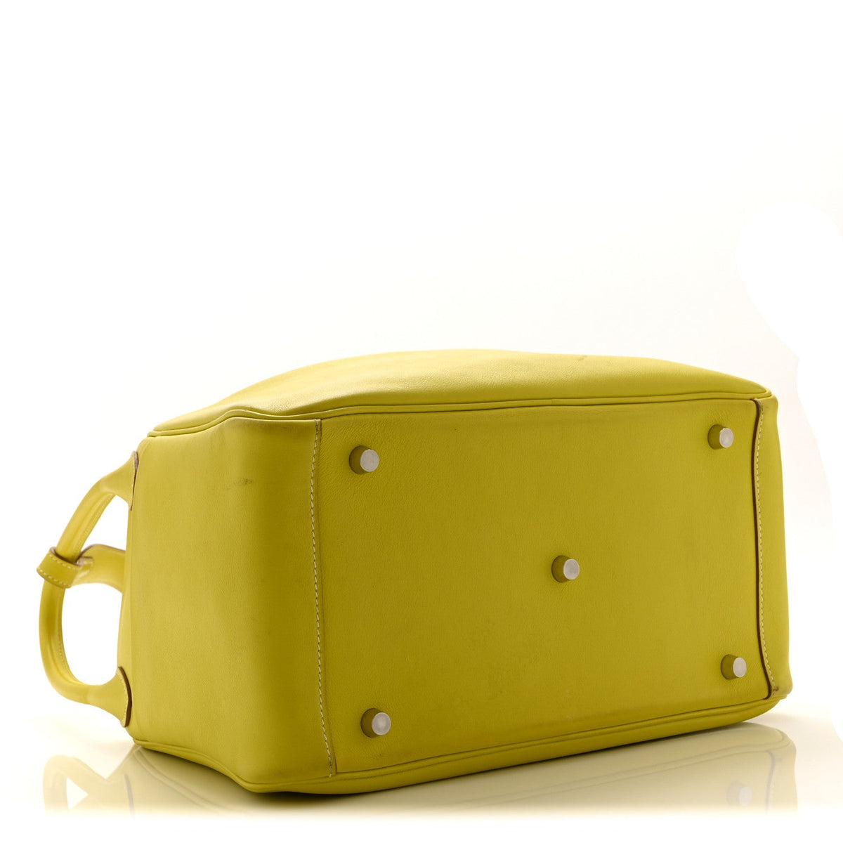 Hermes Lindy 30 Lime Evercolor Silver Hardware