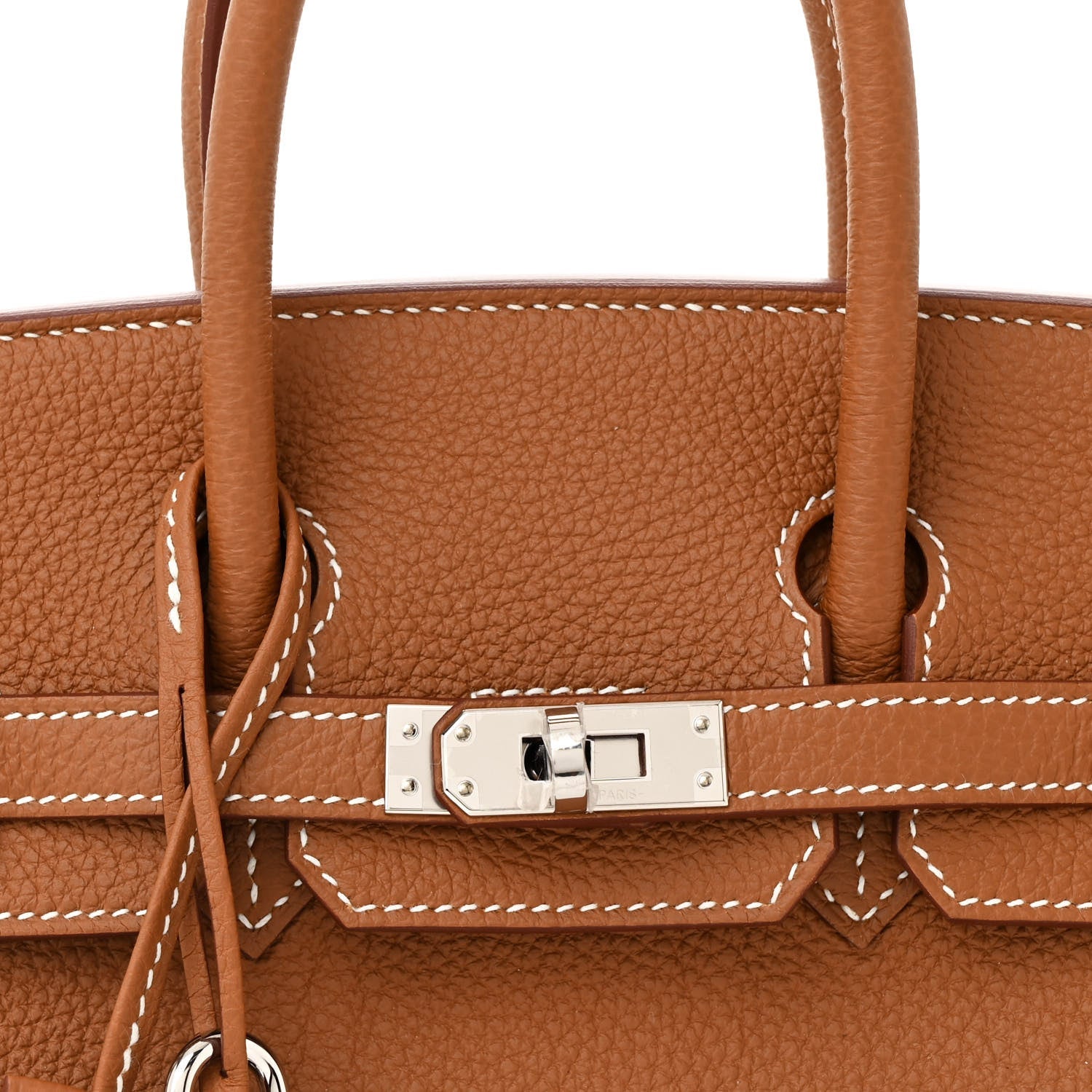 HERMES BIRKIN 25 GOLD TOGO SILVER HARDWARE