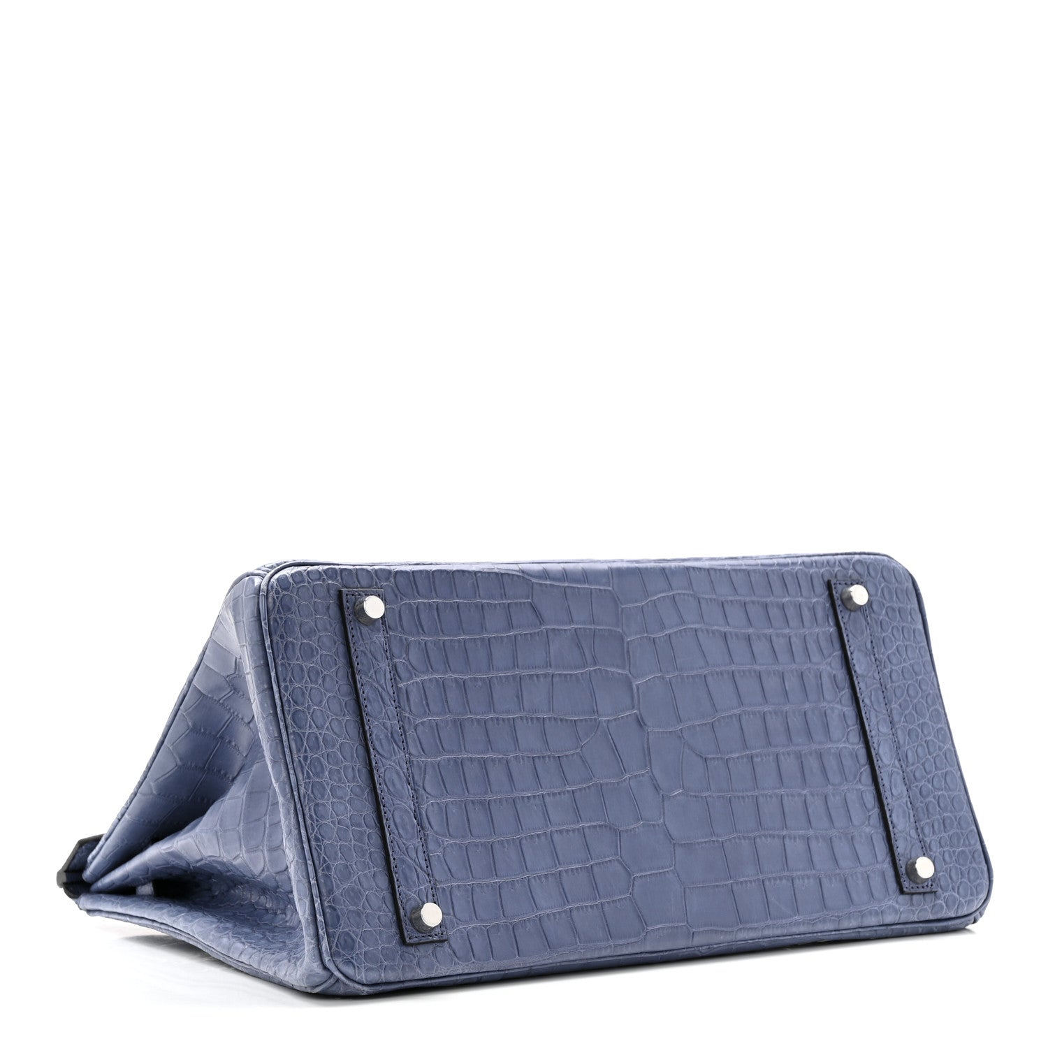HERMES BIRKIN 35 BLEU BRIGHTON MATTE POROSUS CROCODILE GOLD HARDWARE