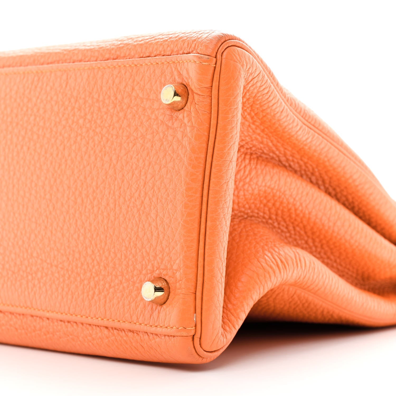 HERMES KELLY 35 SELLIER ORANGE TOGO GOLD HARDWARE