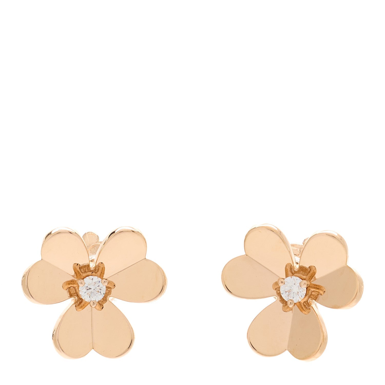 VAN CLEEF 18Kローズゴールド ダイヤモンド スモール フリヴォル