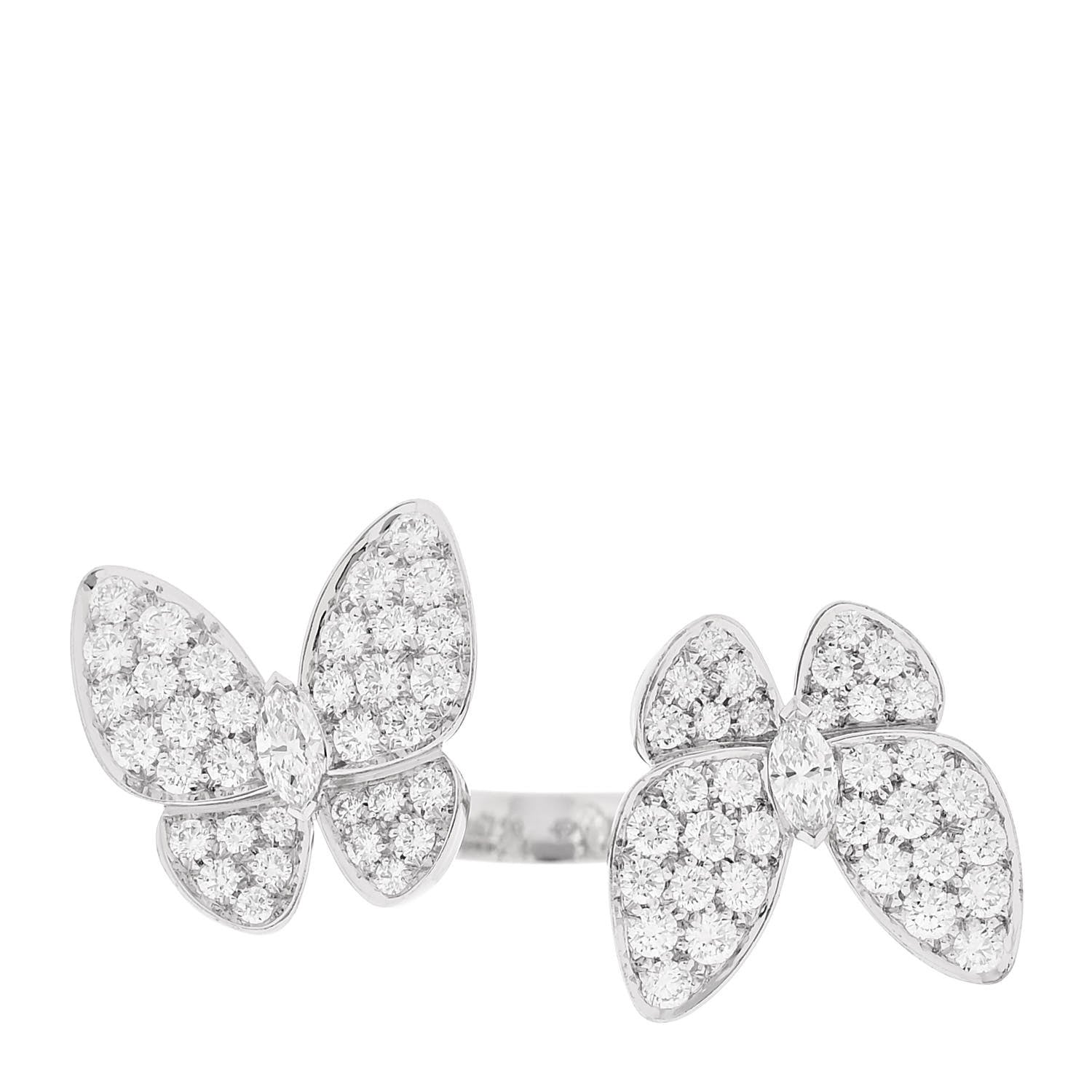 ヴァンクリーフ&アーペル ビトゥィーンザフィンガー リング ダイヤモンド 18K ホワイトゴールド VAN CLEEF & ARPELS BETWEEN THE FINGER RING DIAMOND 18K WHITE GOLD