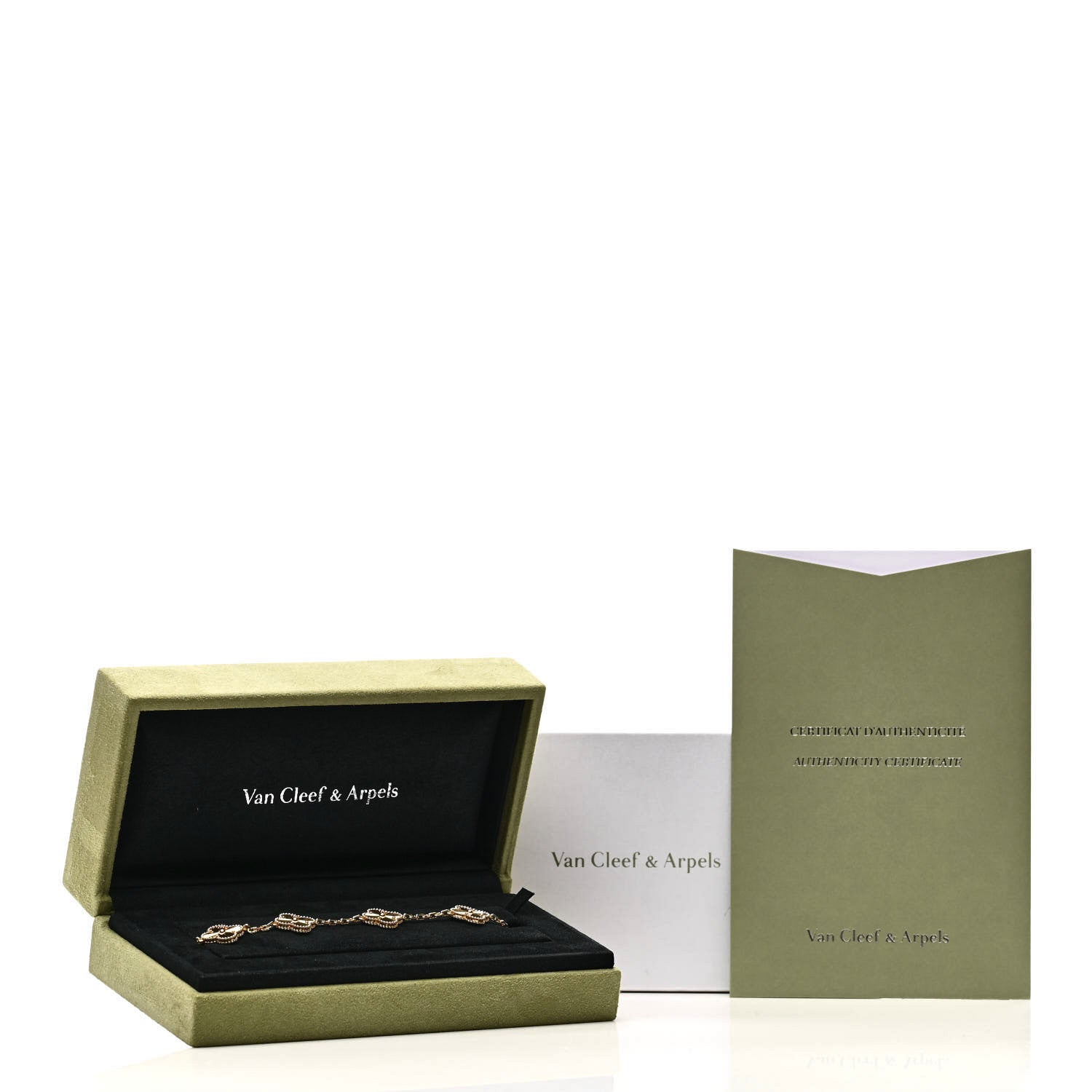 ヴァンクリーフ&アーペル ヴィンテージアルハンブラ 5モチーフ ブレスレット ギョーシェ 18K イエローゴールド VAN CLEEF & ARPELS VINTAGE ALHAMBRA 5 MOTIFS BRACELET GUILLOCHÉ 18K YELLOW GOLD