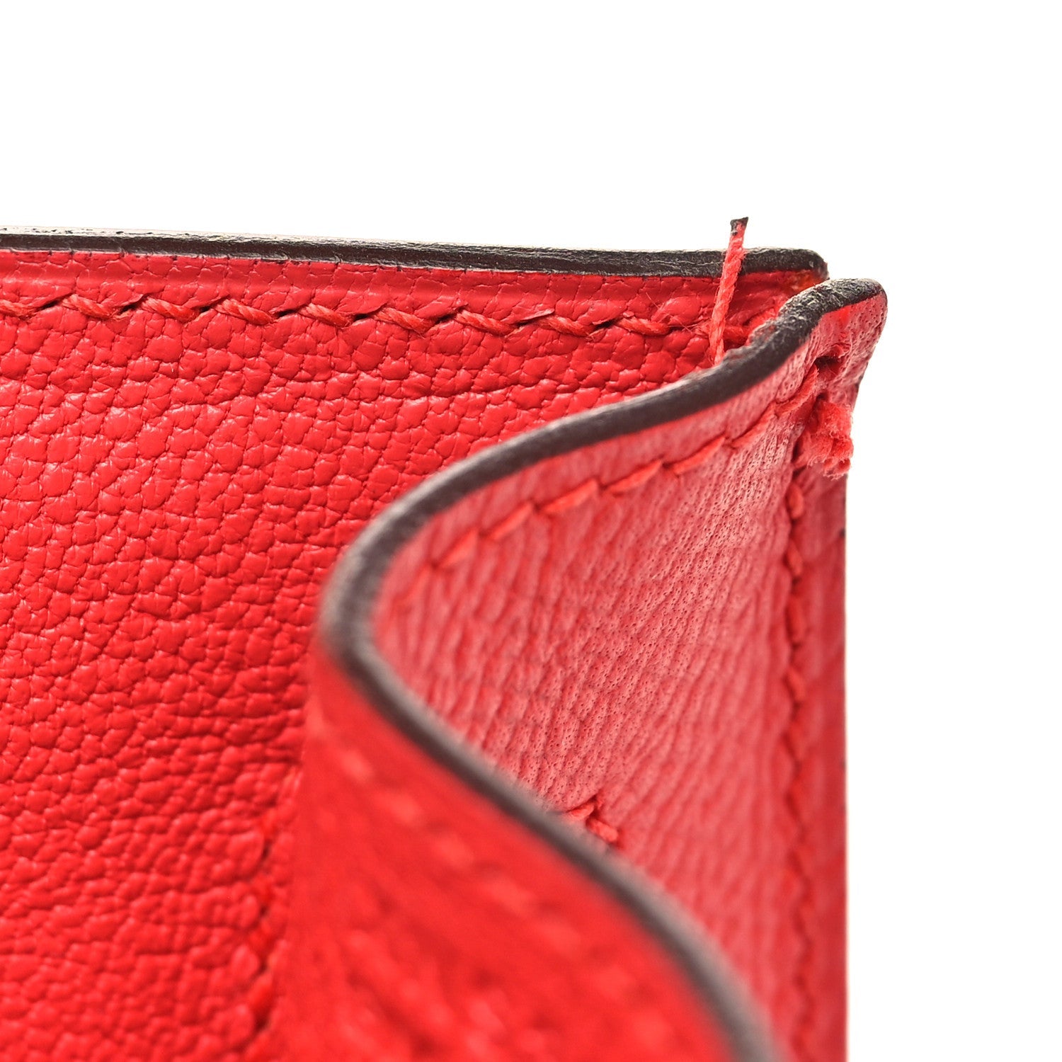 エルメス ケリー32 外縫い Rouge Casaque エプソン シルバー金具 HERMES KELLY32 SELLIER ROUGE CASAQUE EPSOM SILVER HARDWARE