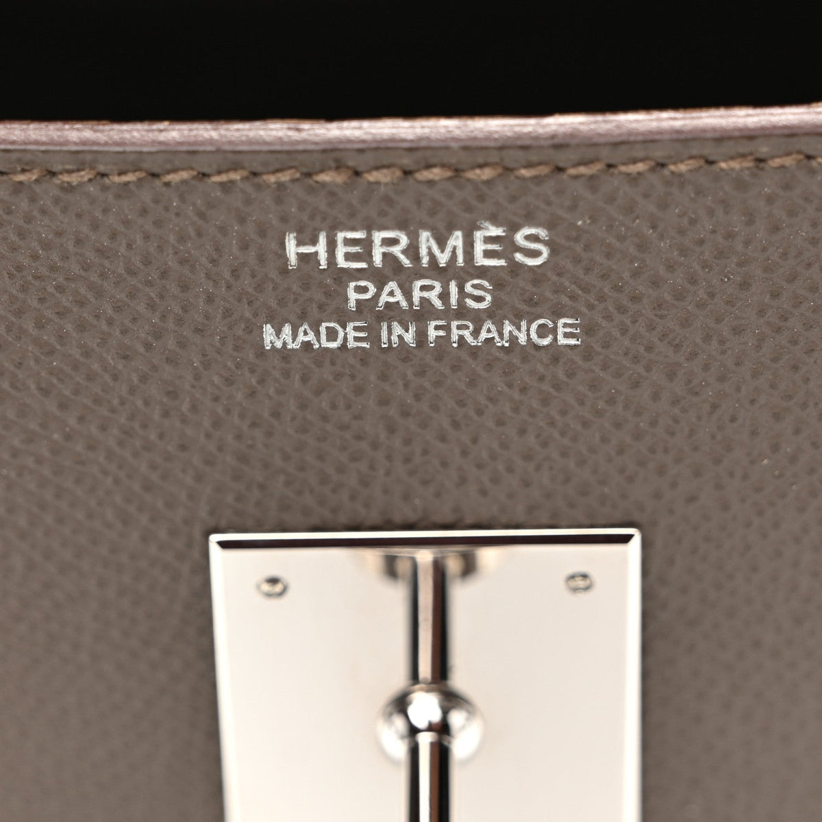 Hermès Birkin 35 Etain Epsom Silver Hardware