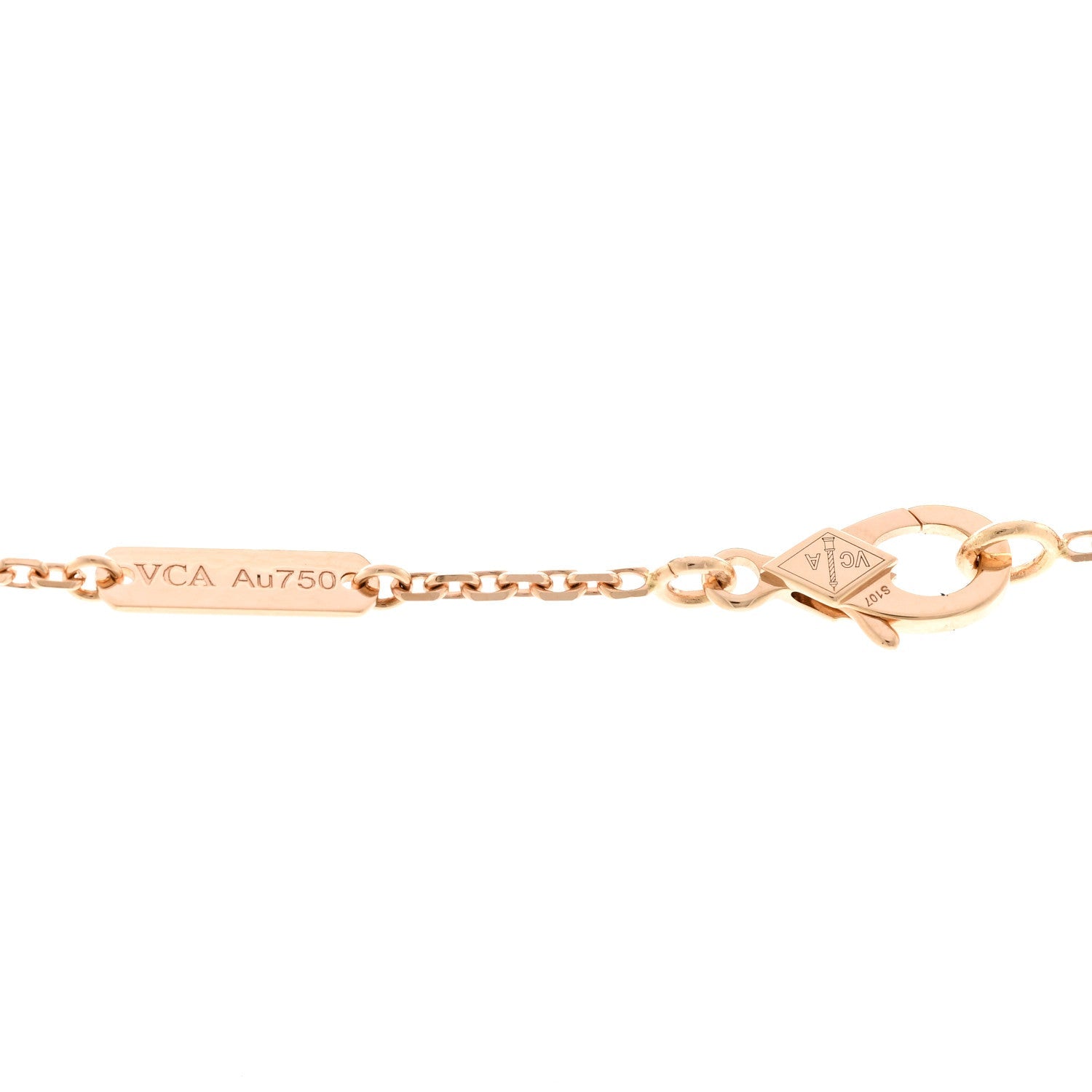 ヴァンクリーフ&アーペル ヴィンテージアルハンブラ ペンダントネックレス ダイヤモンド 18K ローズゴールド VAN CLEEF & ARPELS VINTAGE ALHAMBRA PENDANT NECKLACE DIAMOND 18K ROSE GOLD
