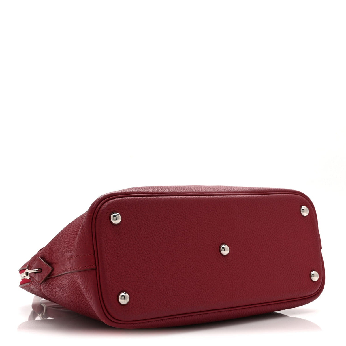 Hermes Bolide 31 Rubis Taurillon Clemence Silver Hardware