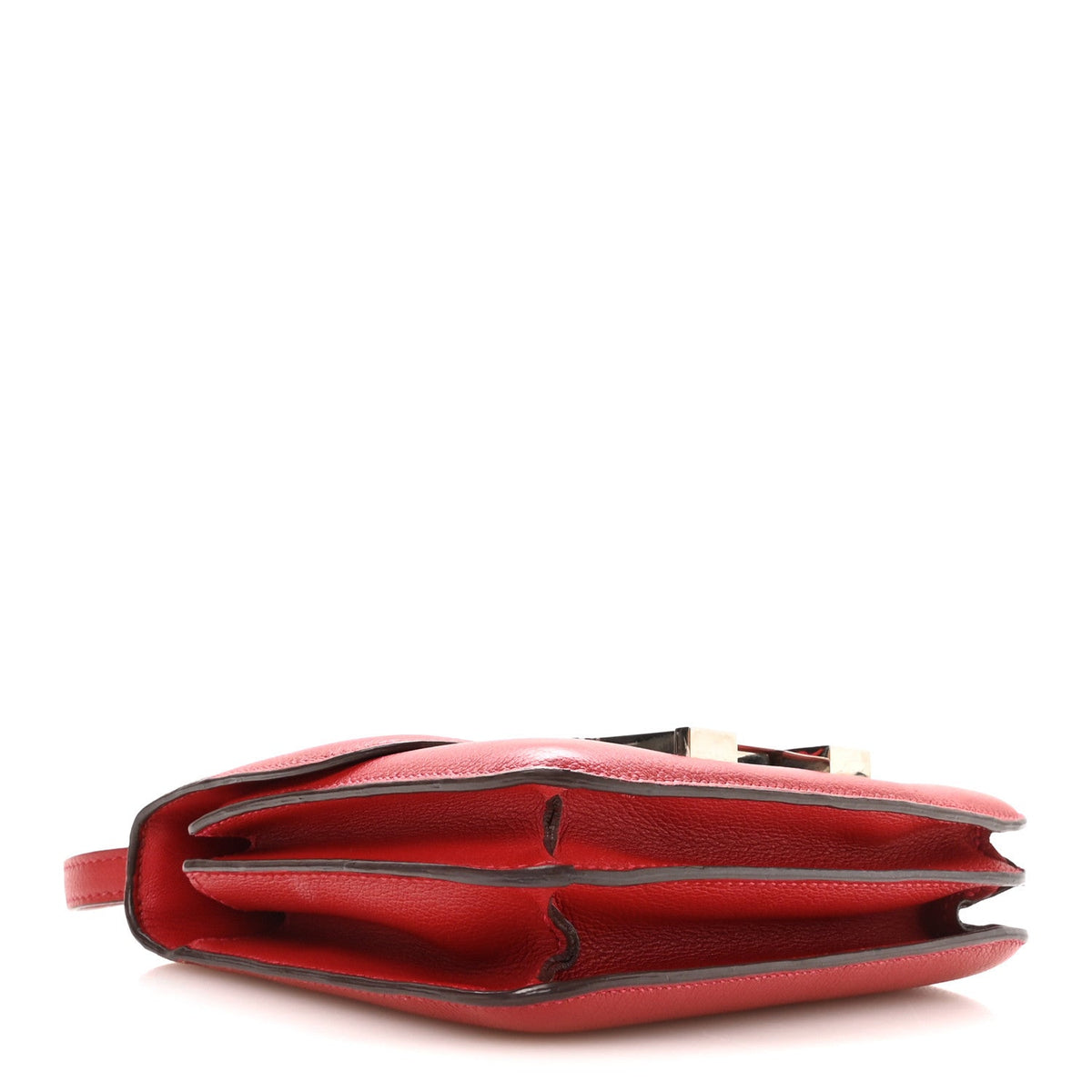 エルメス ミニコンスタンス 18 Rouge Piment シェーブルミゾール シルバー金具 HERMES MINI CONSTANCE 18 ROUGE PIMENT CHEVRE MYSORE SILVER HARDWARE