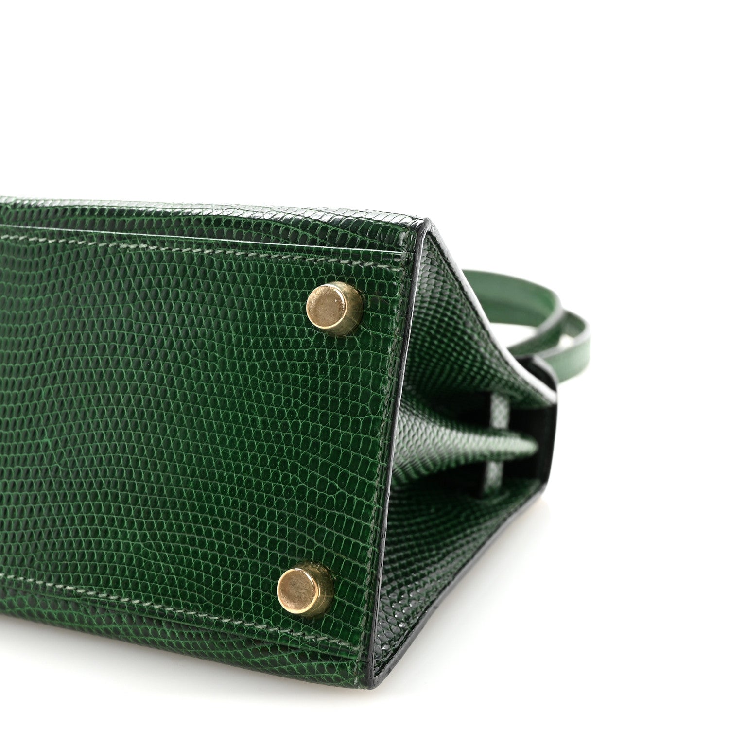 エルメス ミニケリー 20 外縫い Vert Moyen リザード ゴールド金具 HERMES MINI KELLY 20 SELLIER VERT MOYEN LIZARD GOLD HARDWARE
