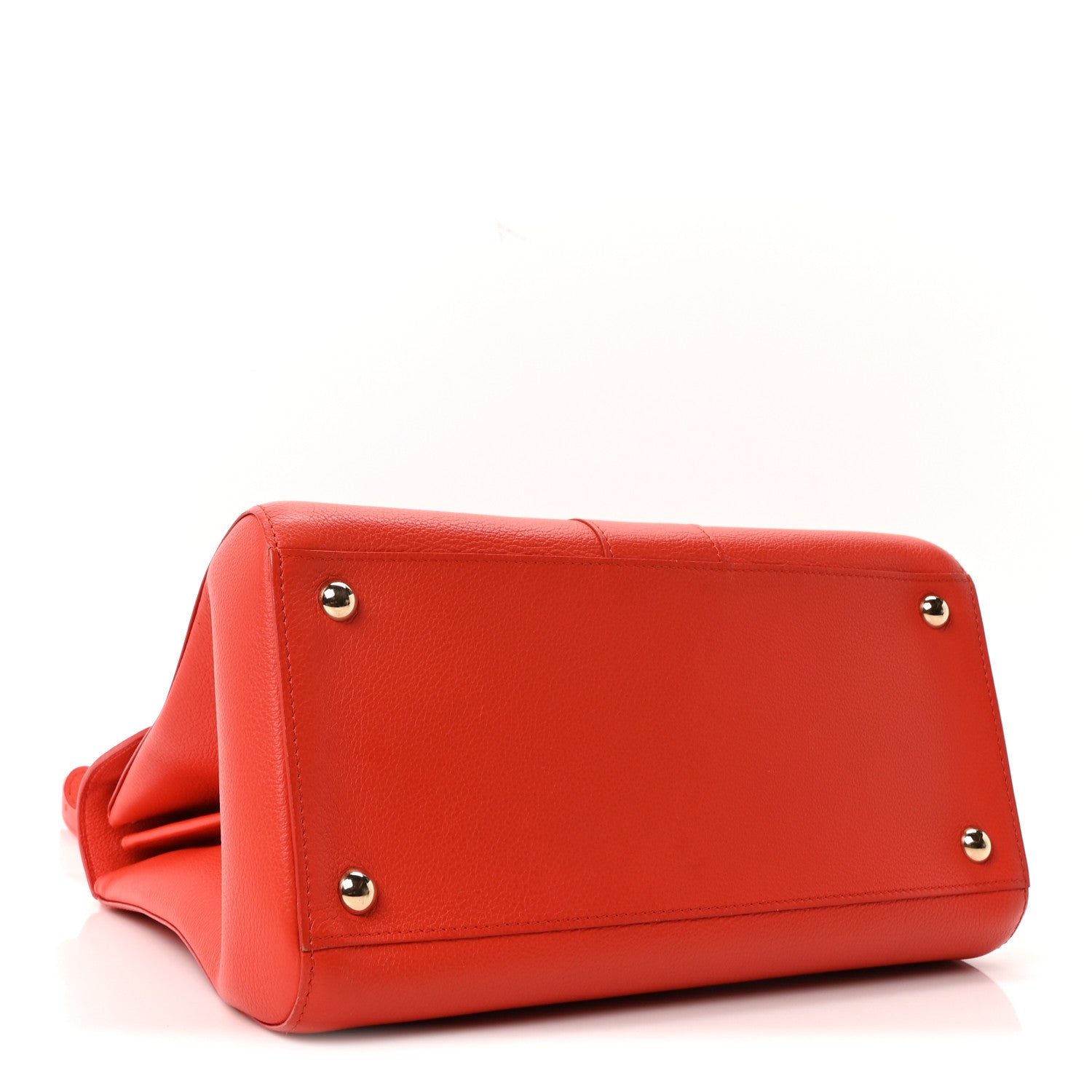 DELVAUX BRILLANT MM SHOULDER BAG SUNSET GRAINED CALFSKIN GOLD HARDWARE