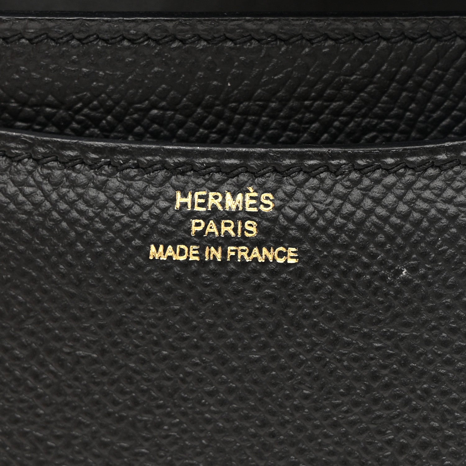 HERMES MINI CONSTANCE 18 BLACK EPSOM GOLD HARDWARE