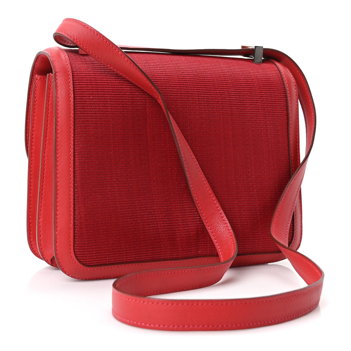 エルメス コンスタンス 24 Rouge Casaque スイフト シルバー金具 HERMES CONSTANCE 24 ROUGE CASAQUE SWIFT SILVER HARDWARE