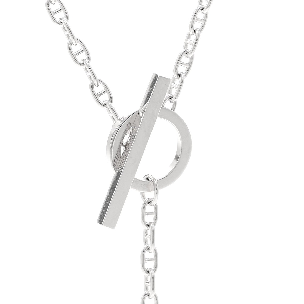 エルメス シェーヌダンクル ペンダントネックレス 18K ホワイトゴールド ダイヤモンド HERMES CHAINE D'ANCRE PENDANT NECKLACE 18K WHITE GOLD DIAMOND