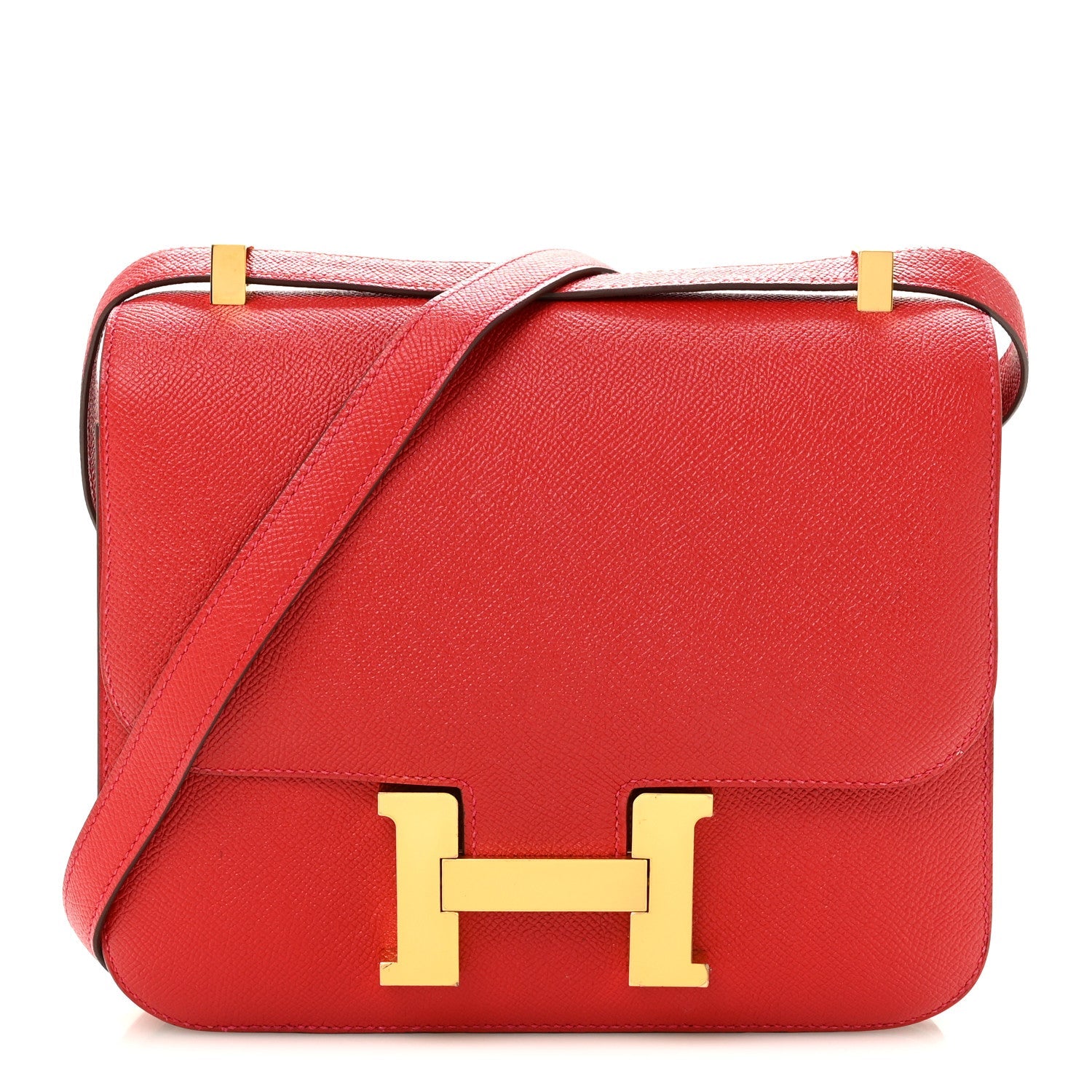 エルメス コンスタンス 24 Rouge Casaque エプソン ゴールド金具 HERMES CONSTANCE 24 ROUGE CASAQUE EPSOM GOLD HARDWARE