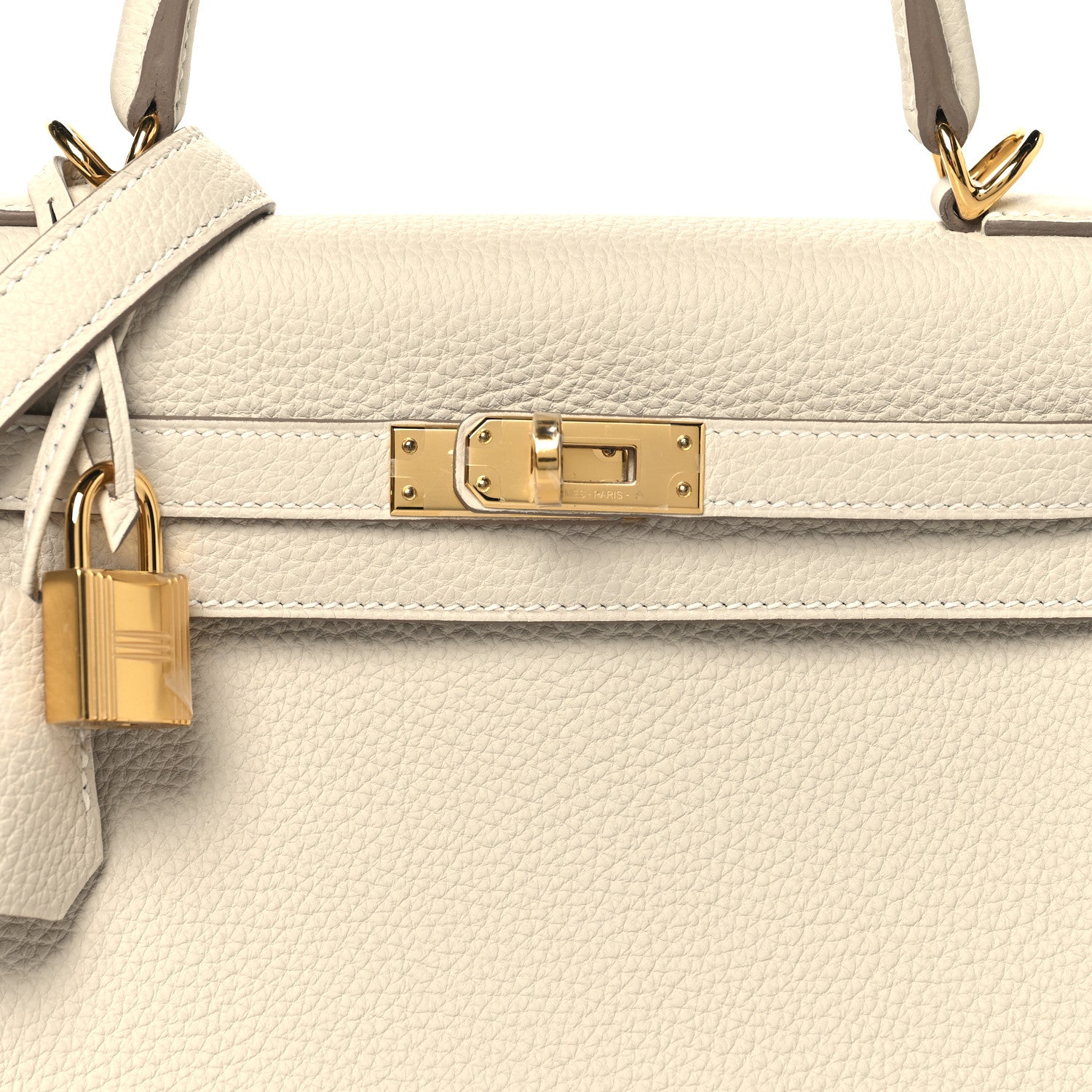 HERMES KELLY 25 RETOURNE CRAIE TOGO GOLD HARDWARE