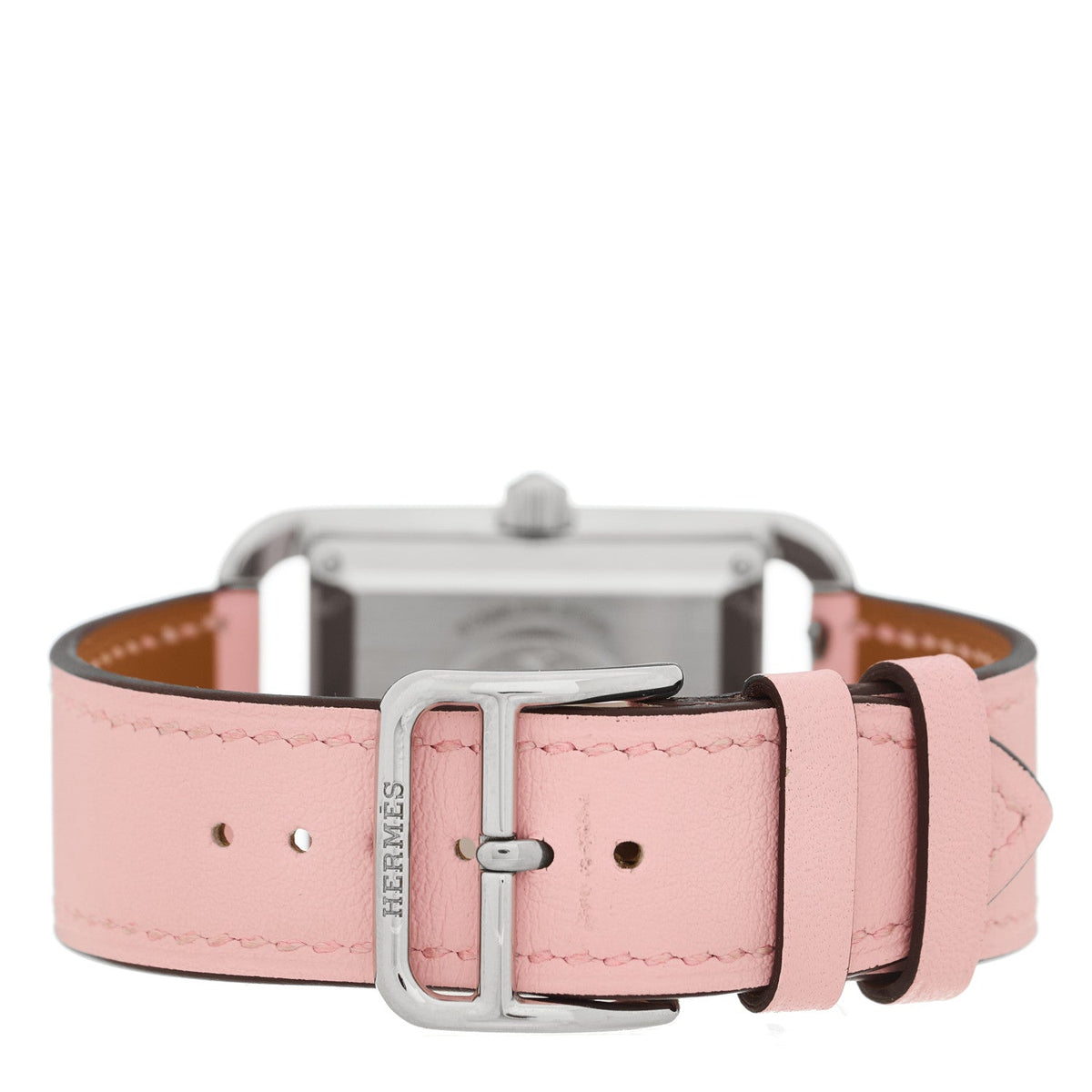 Hermes Cape Cod 29MM Watch Rose Sakura Swift Stainless Steel