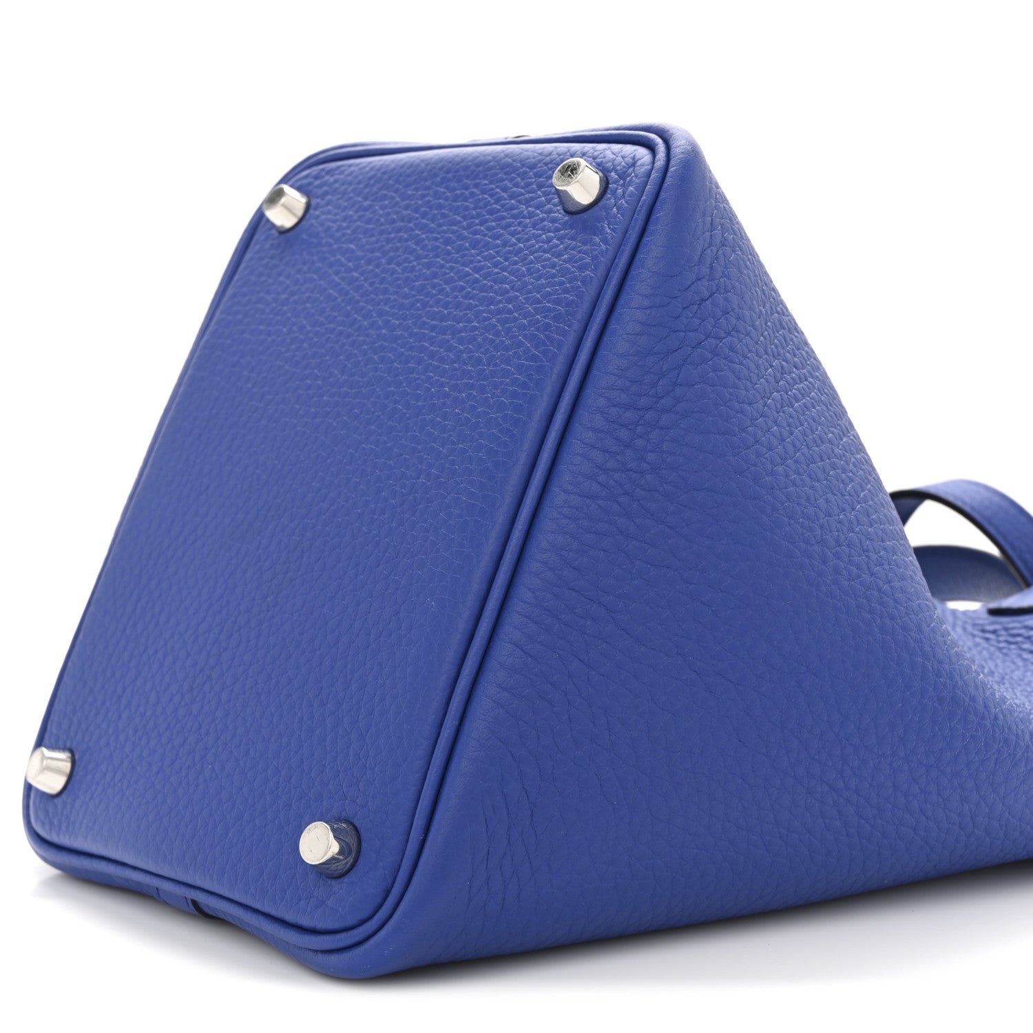 HERMES PICOTIN LOCK PM 18 BLEU ROYAL TAURILLON CLEMENCE SILVER HARDWARE