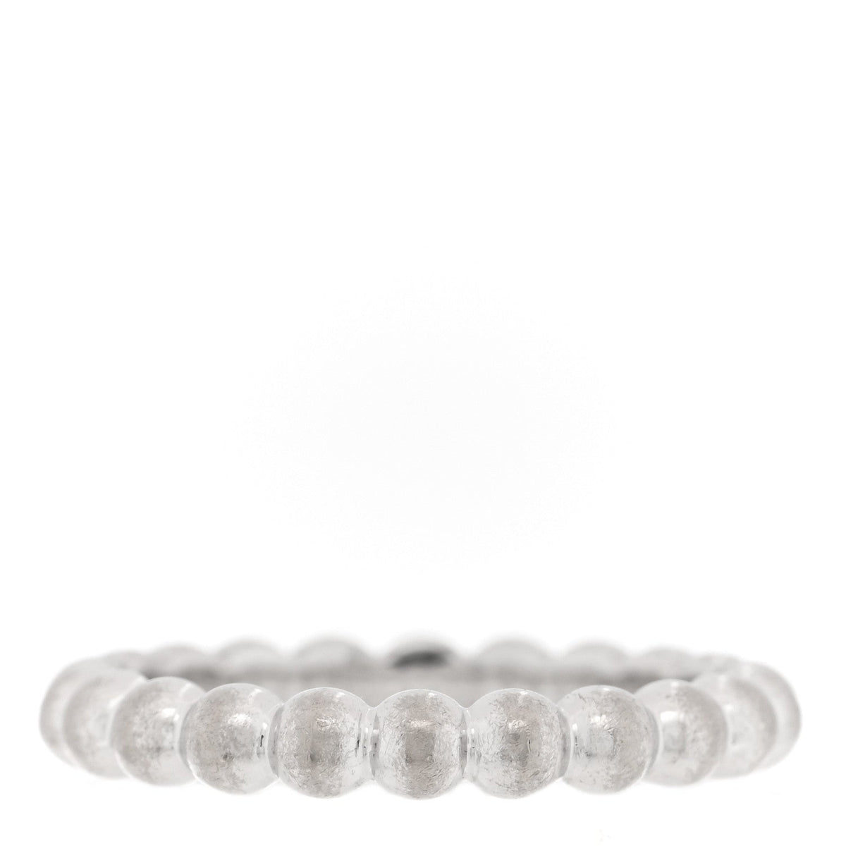 Van Cleef & Arpels Medium Perlée Ring 18K White Gold