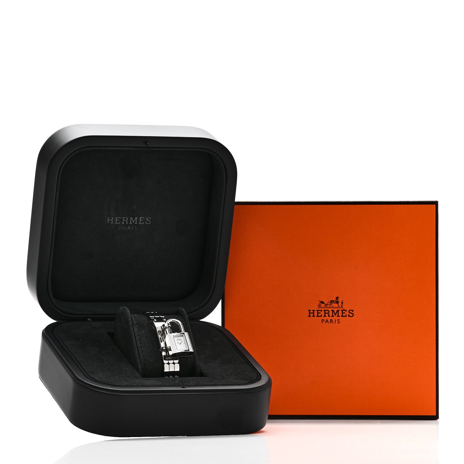 HERMES QUARTZ WATCH 16mm DIAMONDS