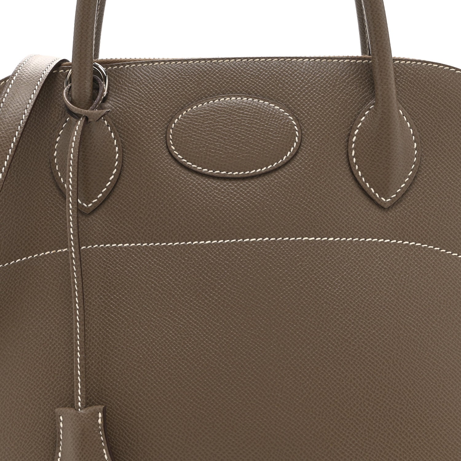 HERMES BOLIDE 31 ETOUPE EPSOM SILVER HARDWARE