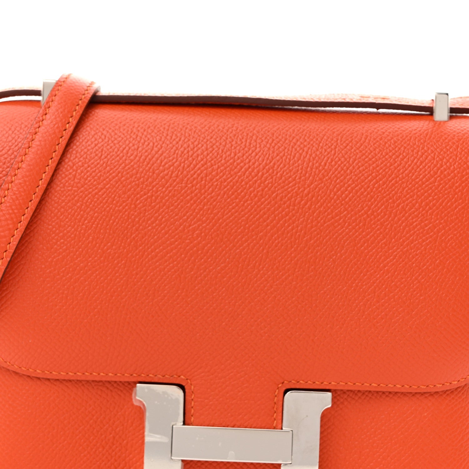 エルメス ミニコンスタンス 18 Feu エプソン シルバー金具 HERMES MINI CONSTANCE 18 FEU EPSOM SILVER HARDWARE