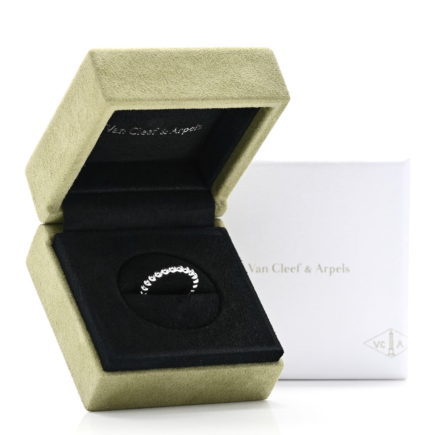 ヴァンクリーフ&アーペル ミディアム ペルレ リング 18K ホワイトゴールド VAN CLEEF & ARPELS MEDIUM PERLÉE RING 18K WHITE GOLD