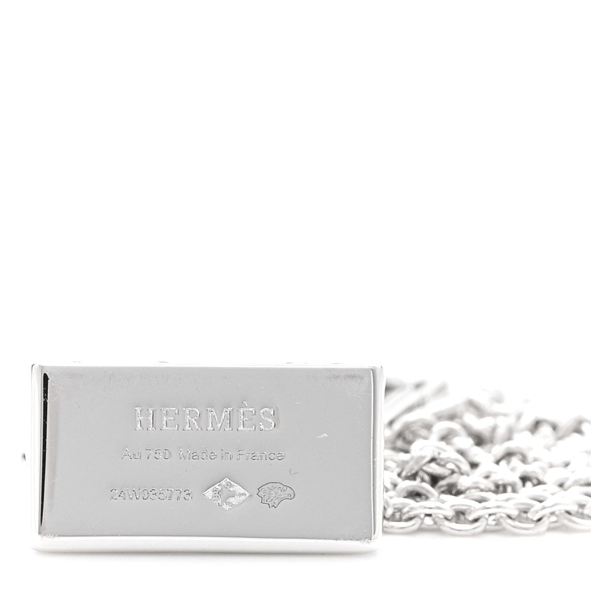 エルメス アミュレット ペンダントネックレス 18K ホワイトゴールド ダイヤモンド HERMES AMULETTES PENDANT NECKLACE 18K WHITE GOLD DIAMOND